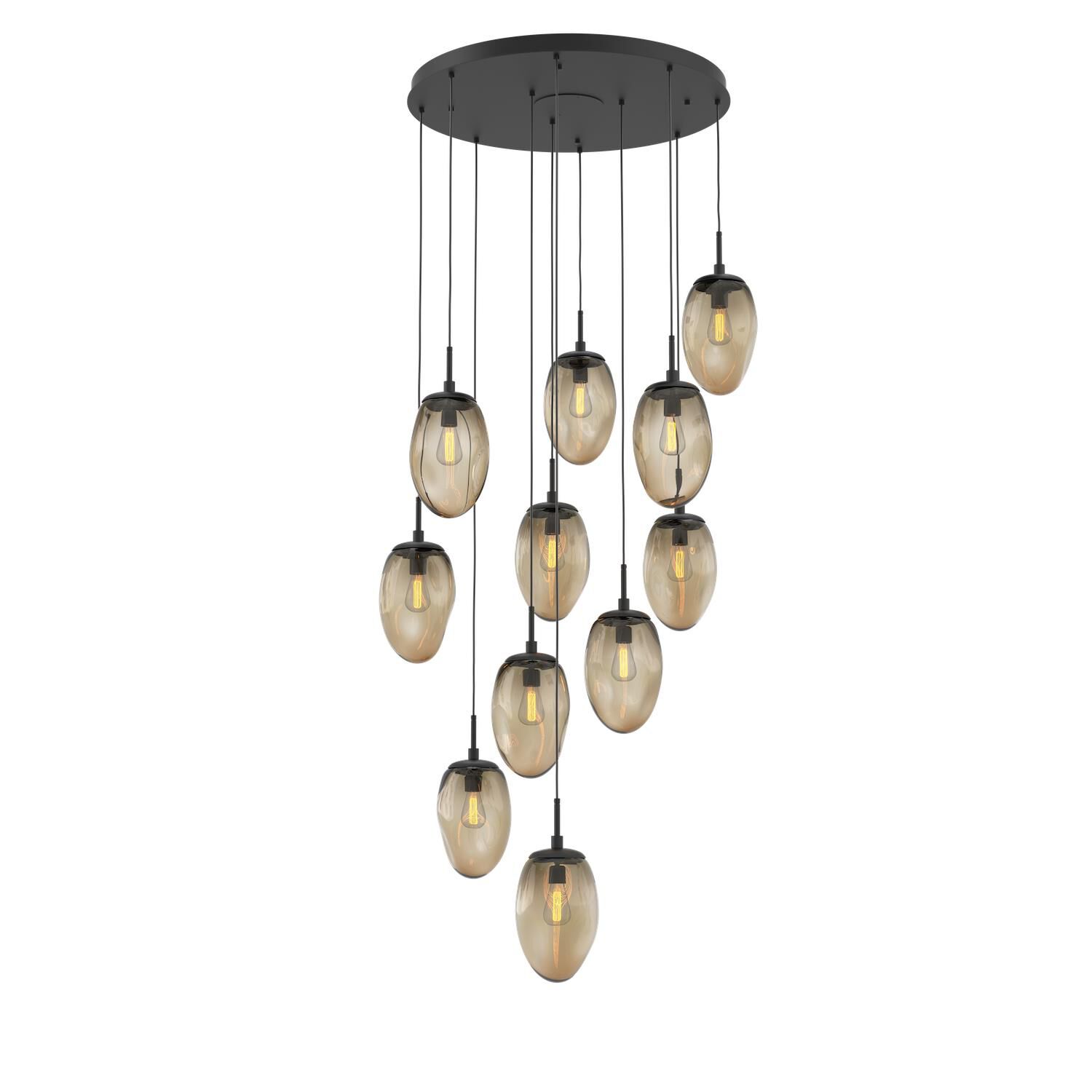 Levi Wilson Nebula 35 Inch 11 Light Multi Light Pendant by Hammerton Studio