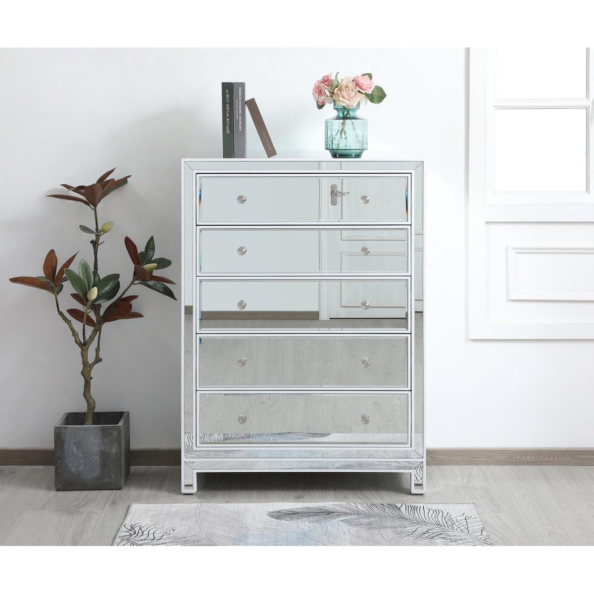 Shown in White finish