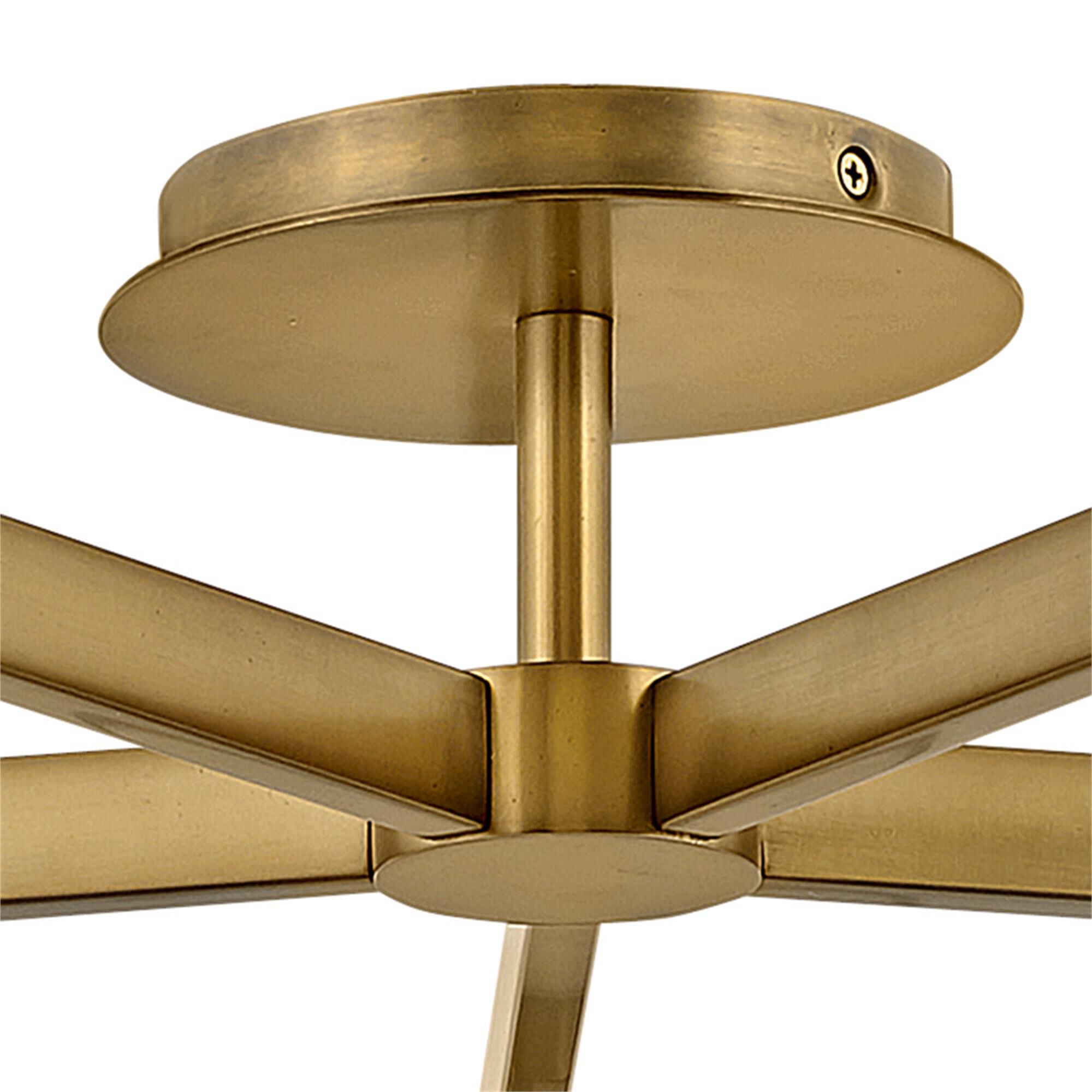 Hollis 32 Inch 5 Light Semi Flush Mount,