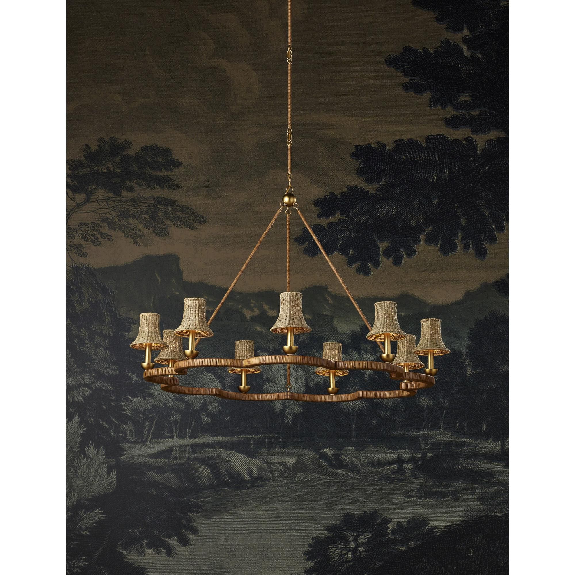 Shown in Natural, Contemporary Gold Leaf finish