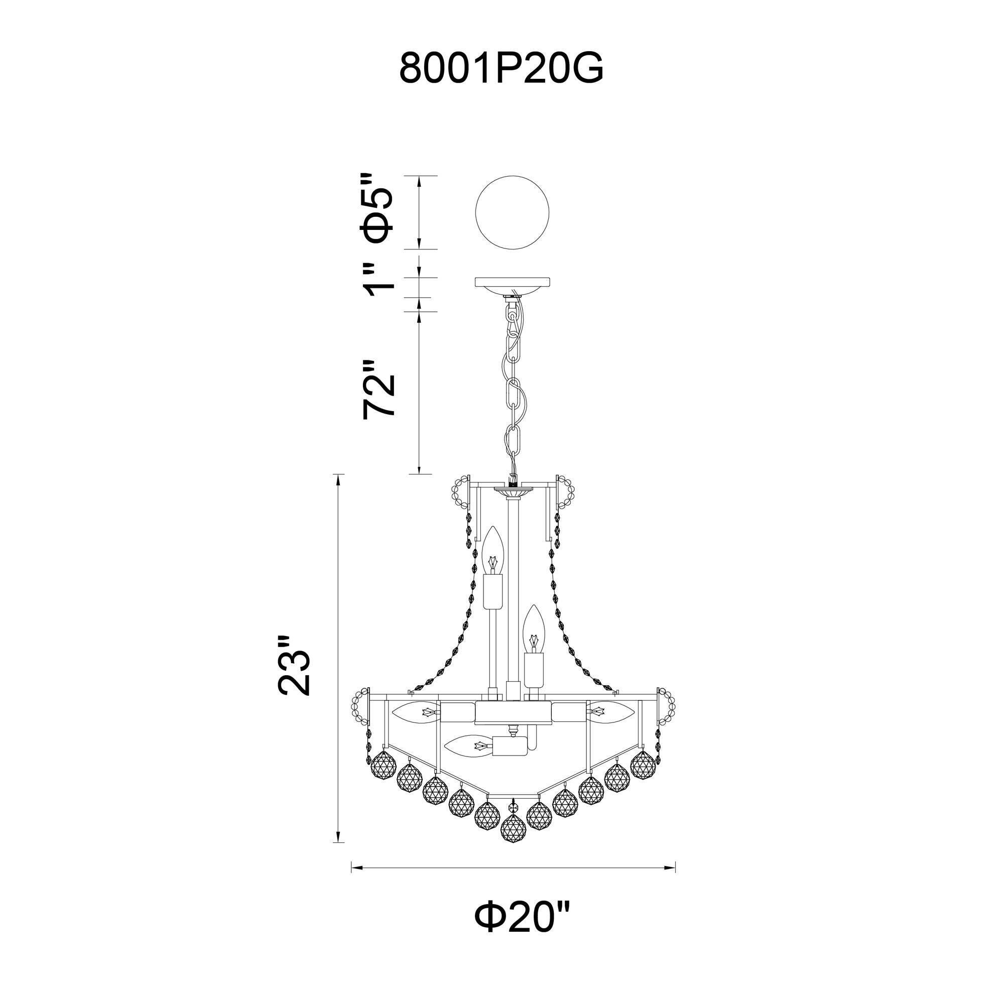 Empire 20 Inch 14 Light Mini Chandelier by CWI Lighting