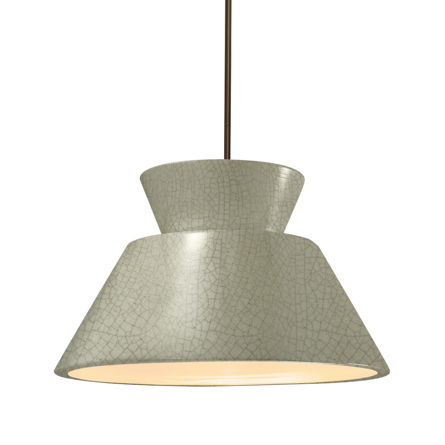 Radiance Trapezoid 14 Inch Large Pendant by Justice Design Group