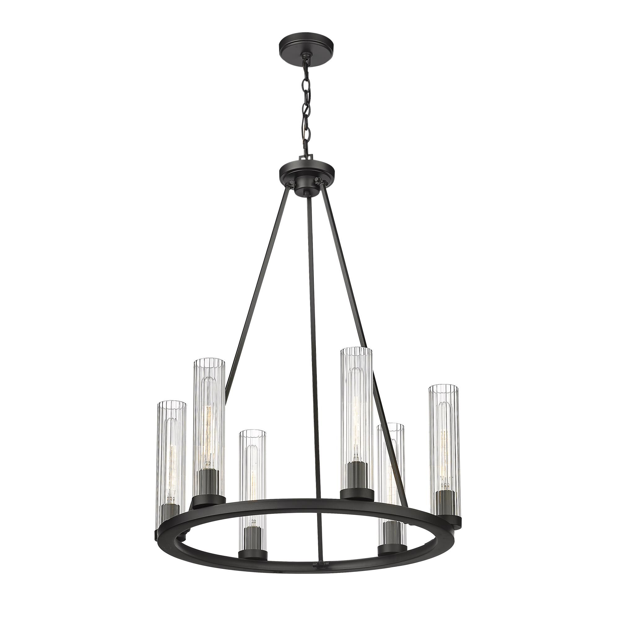 Beau 26 Inch 6 Light Chandelier by Z-Lite