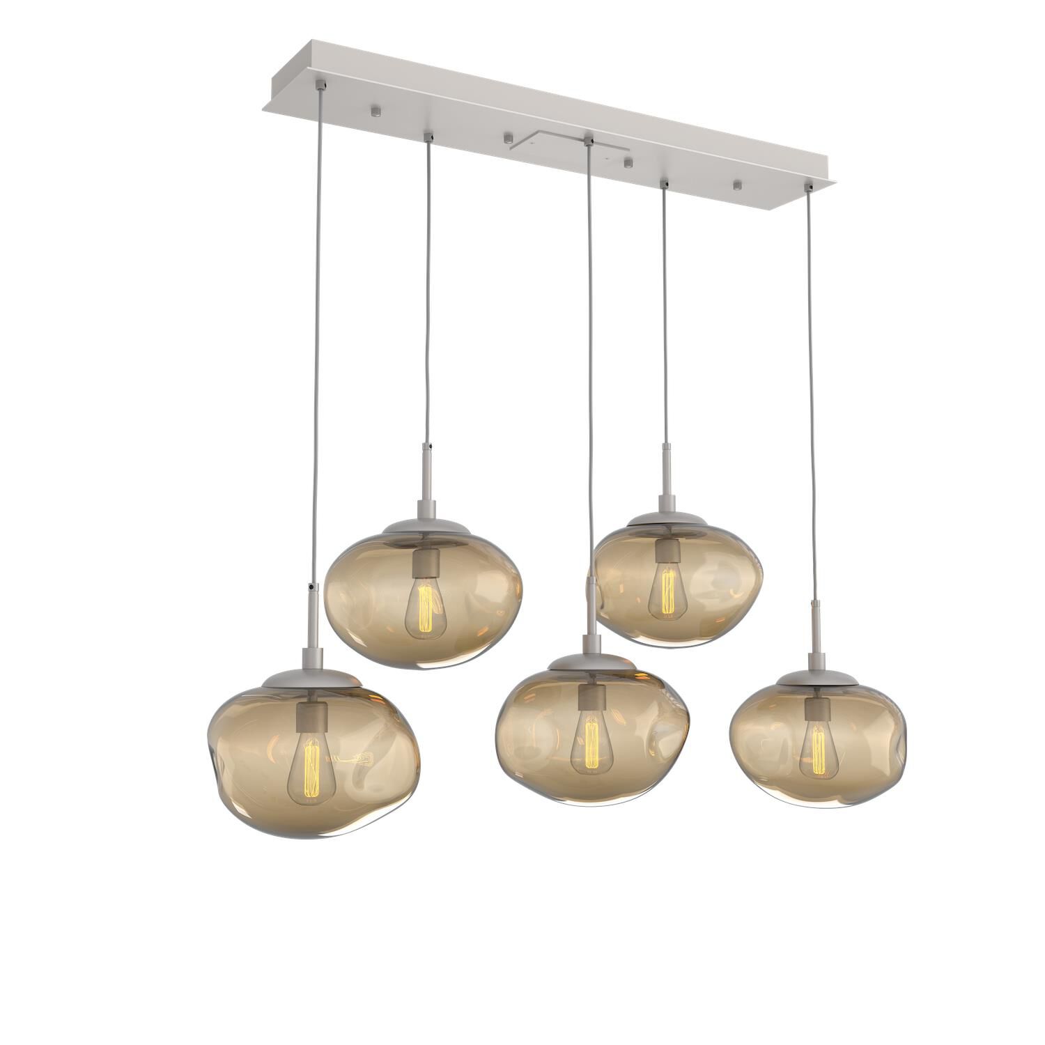 Shown in Metallic Beige Silver finish and Blown Bronze glass