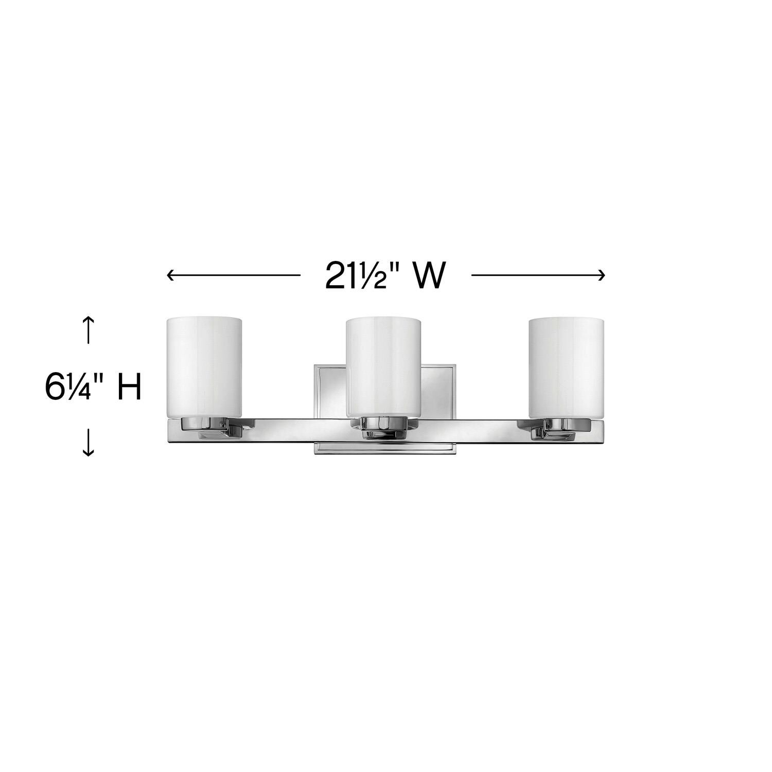 Miley 21 Inch 3 Light Bath Vanity Light by Hinkley Lighting