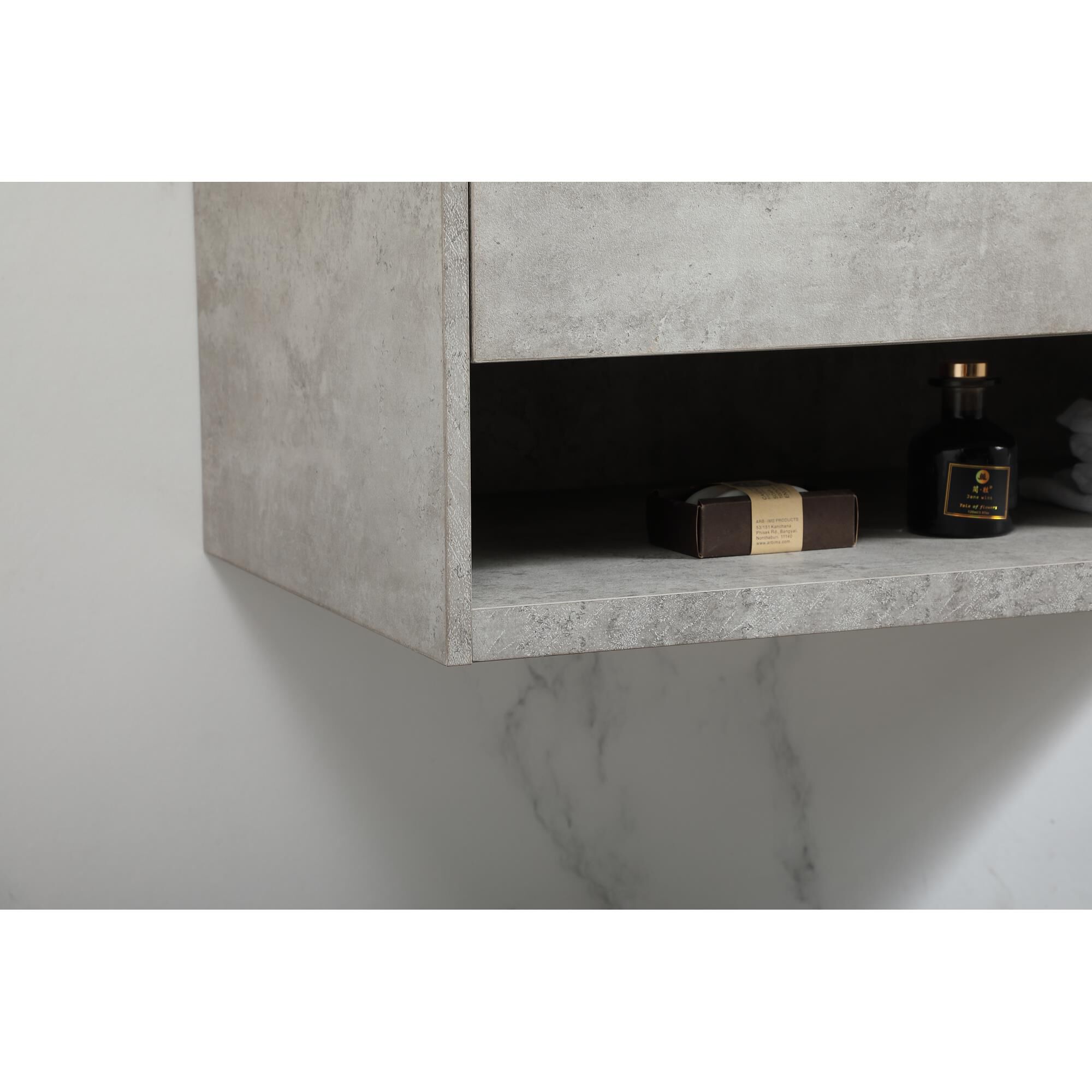Shown in Concrete Grey finish