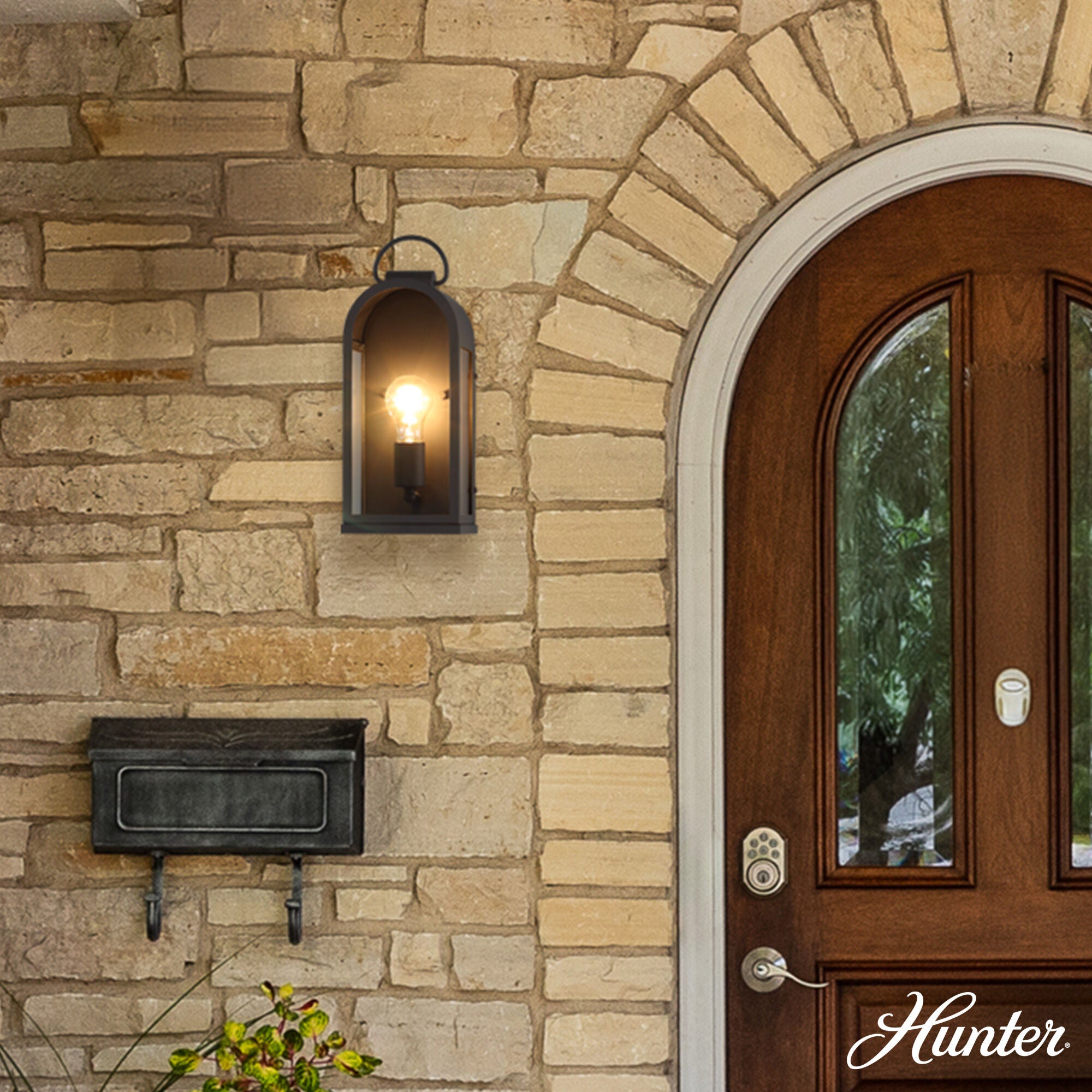Kendra Bell 16 Inch Outdoor Wall Light,