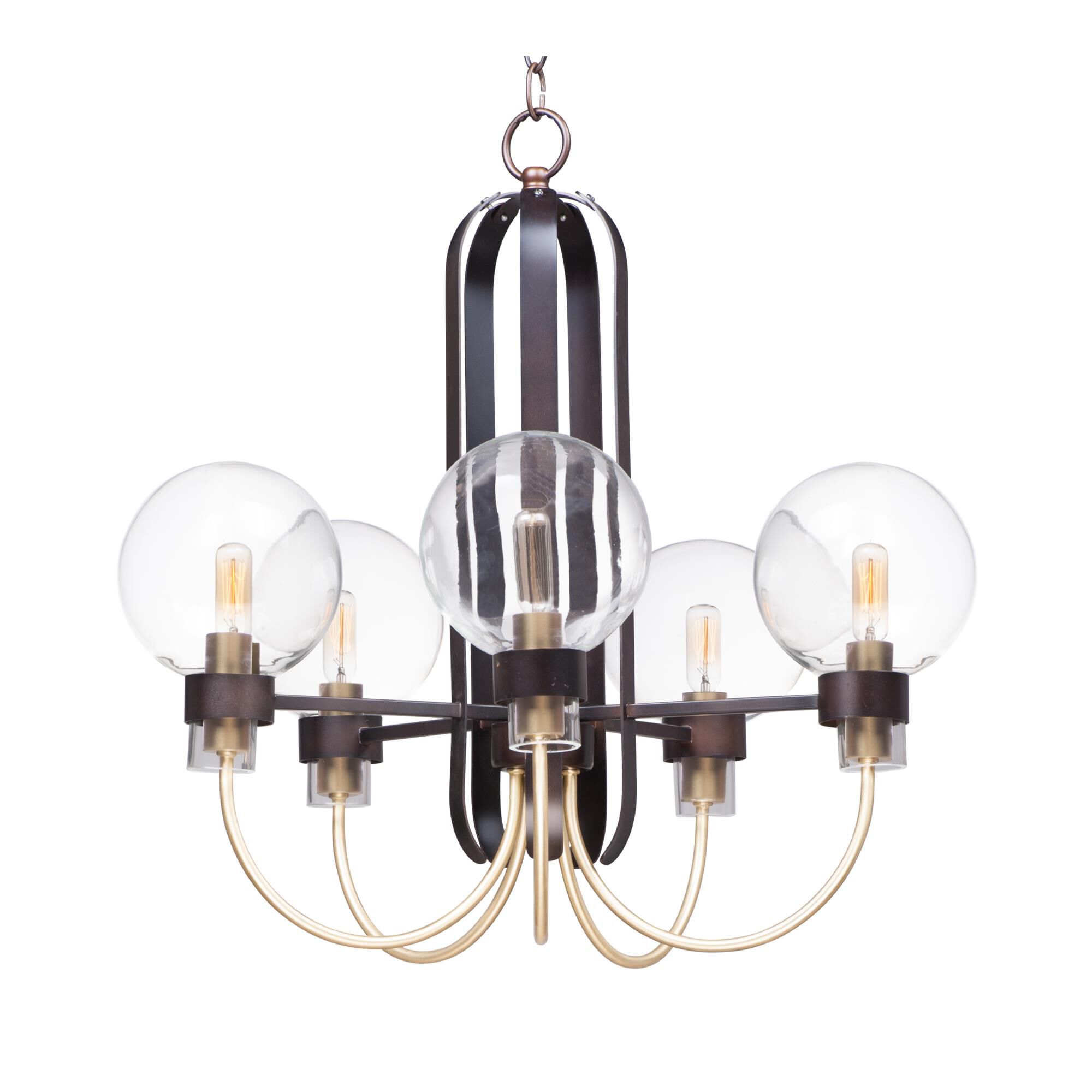 Bauhaus 24 Inch 5 Light Chandelier by Maxim Lighting