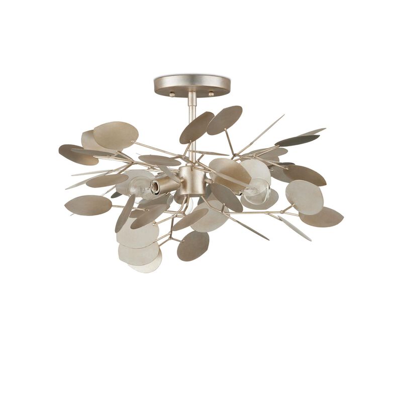 Lunaria 19 Inch Semi Flush Mount by Currey and Company