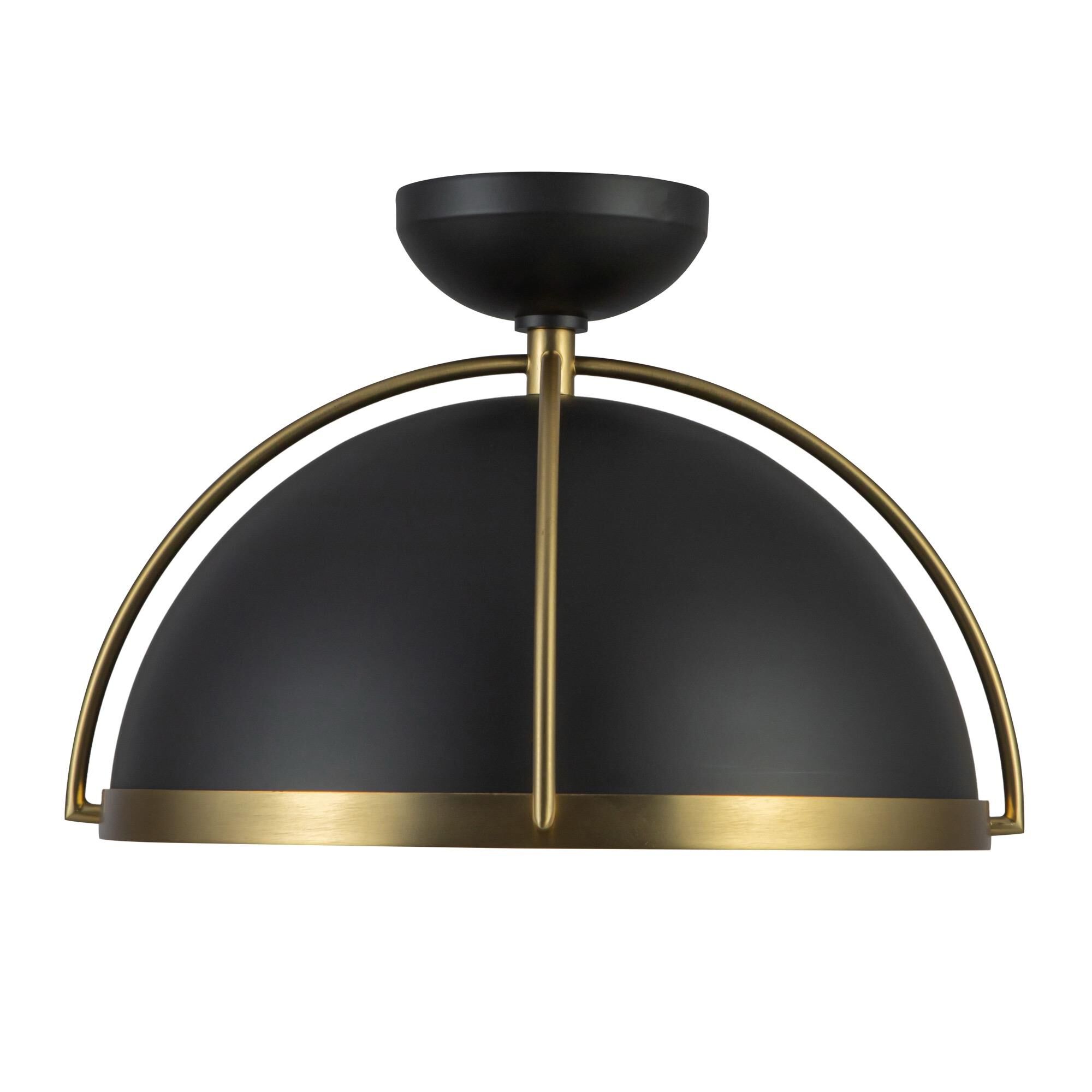 Shown in Black and Brushed Brass finish