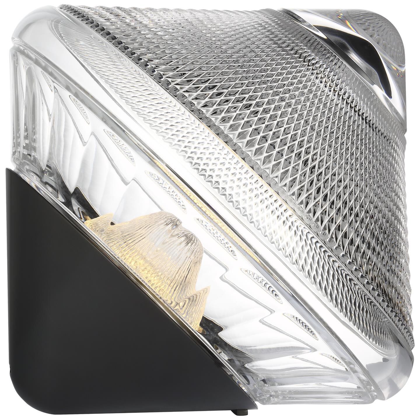 Shown in Bronze finish and Clear crystal