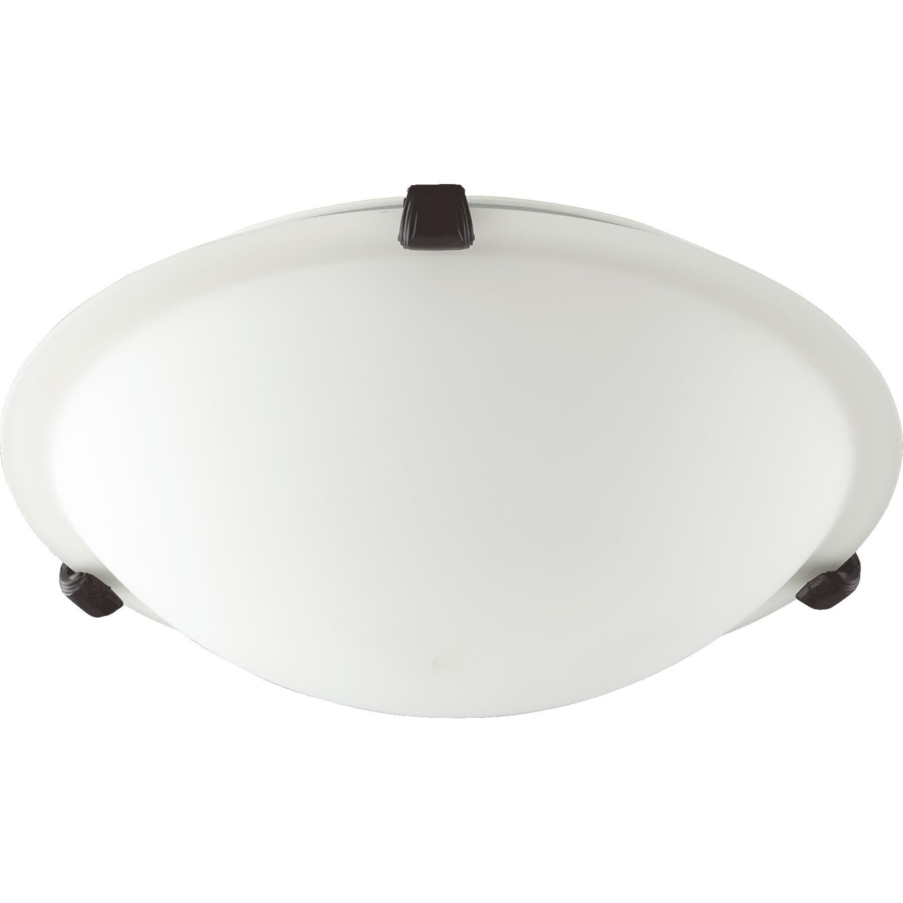 Shown in Oiled Bronze finish and Faux Alabaster glass