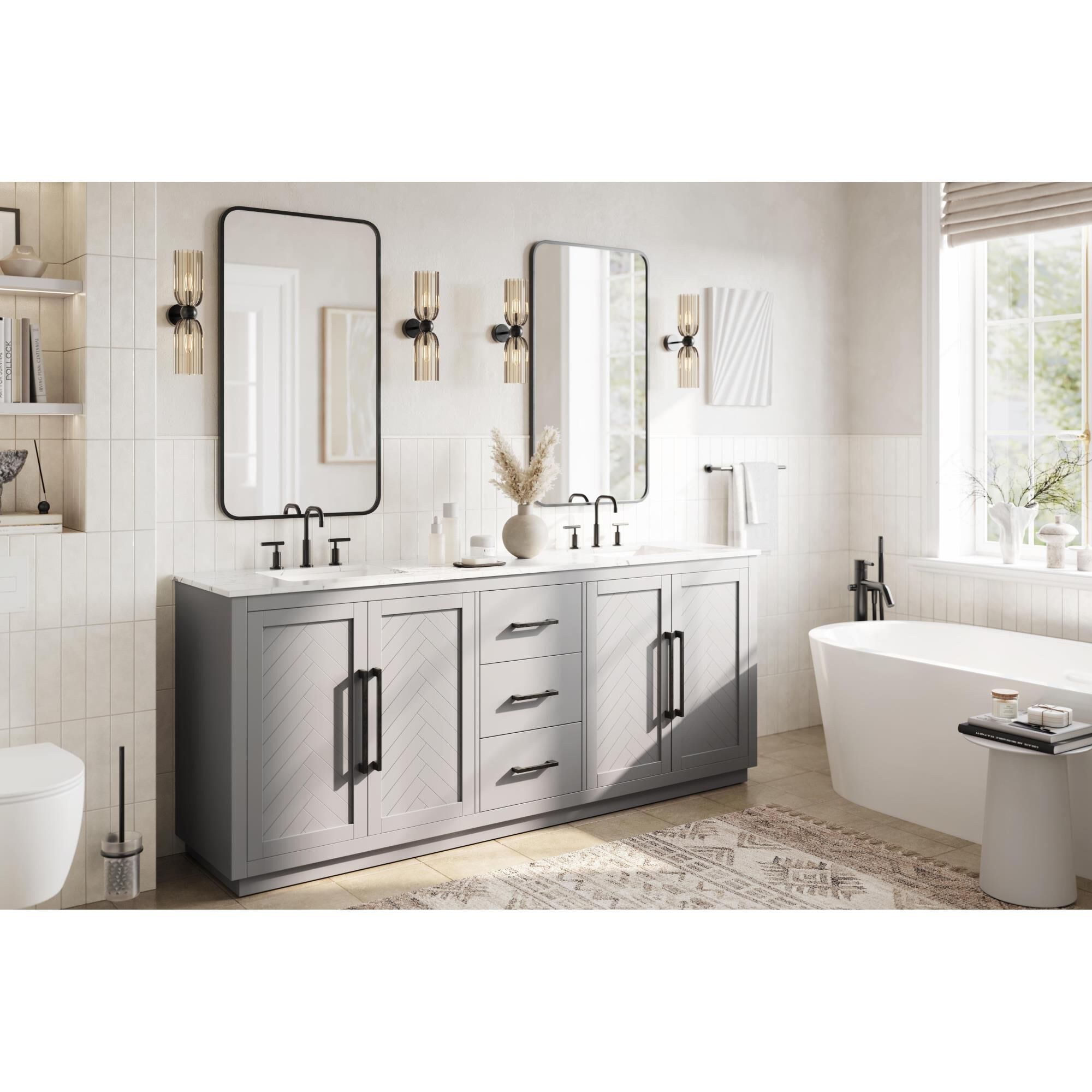Chase 84 Inch Bath Vanity by Elegant Dcor