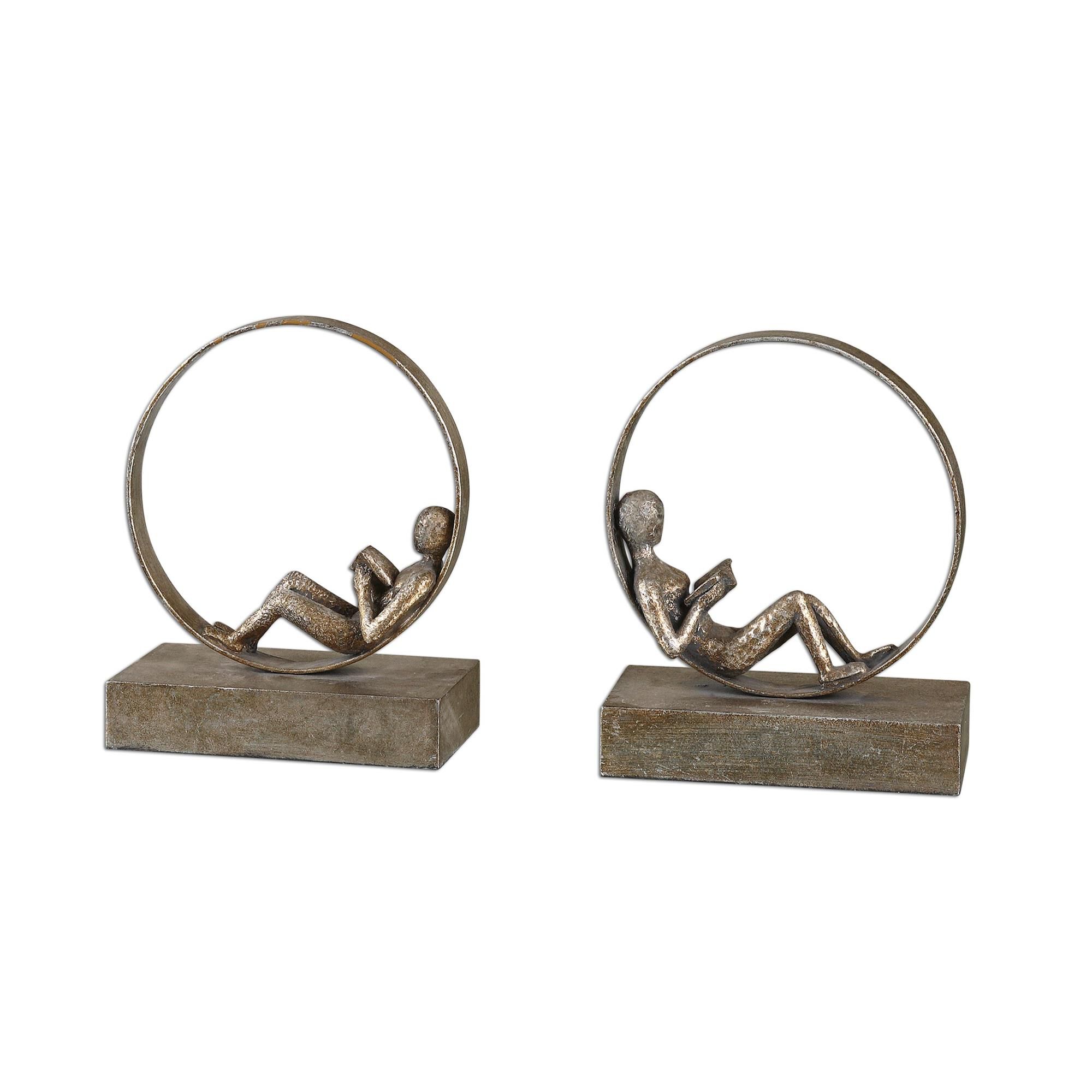 Lounging Reader Bookends by Uttermost