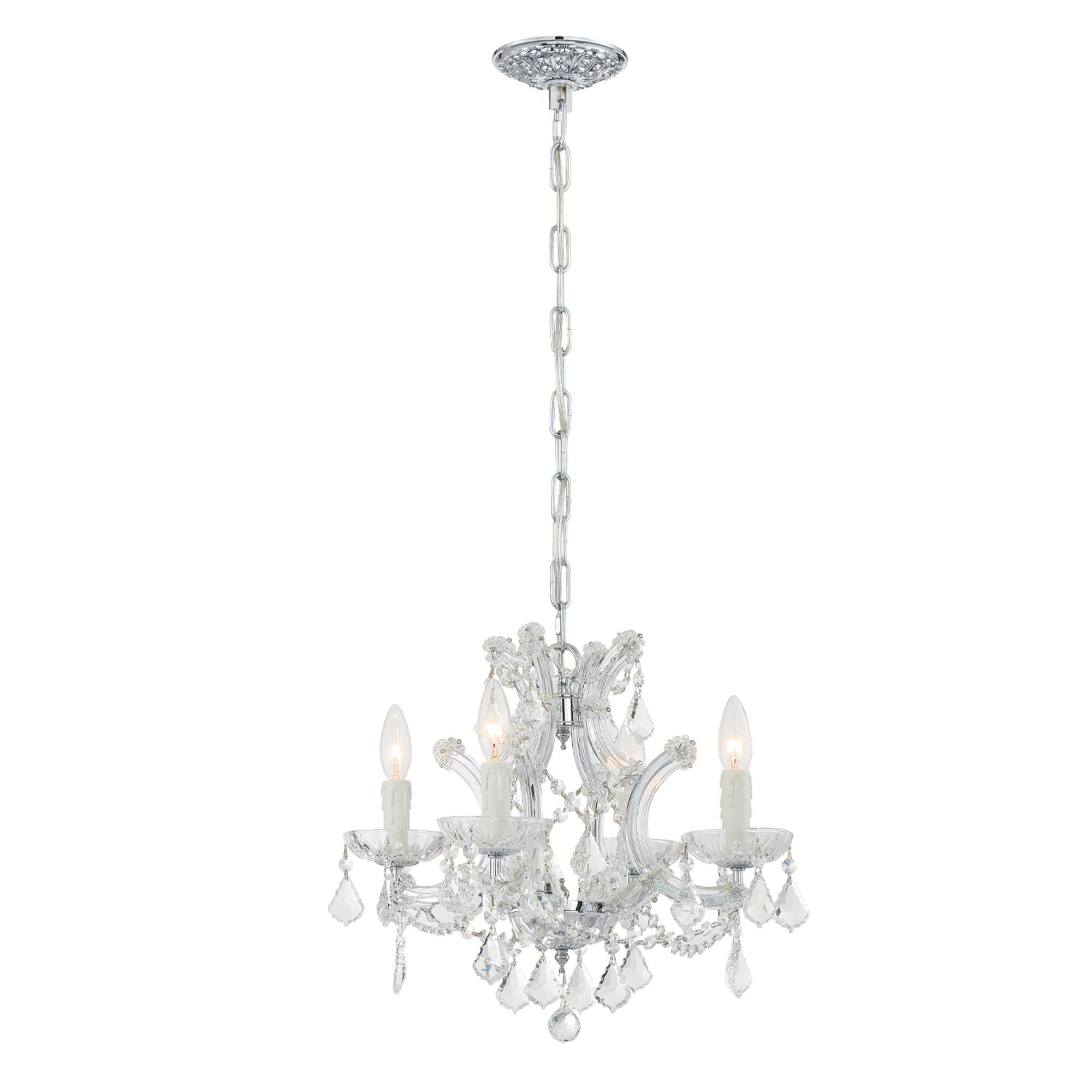 Shown in Polished Chrome finish and Clear Swarovski Strass crystal