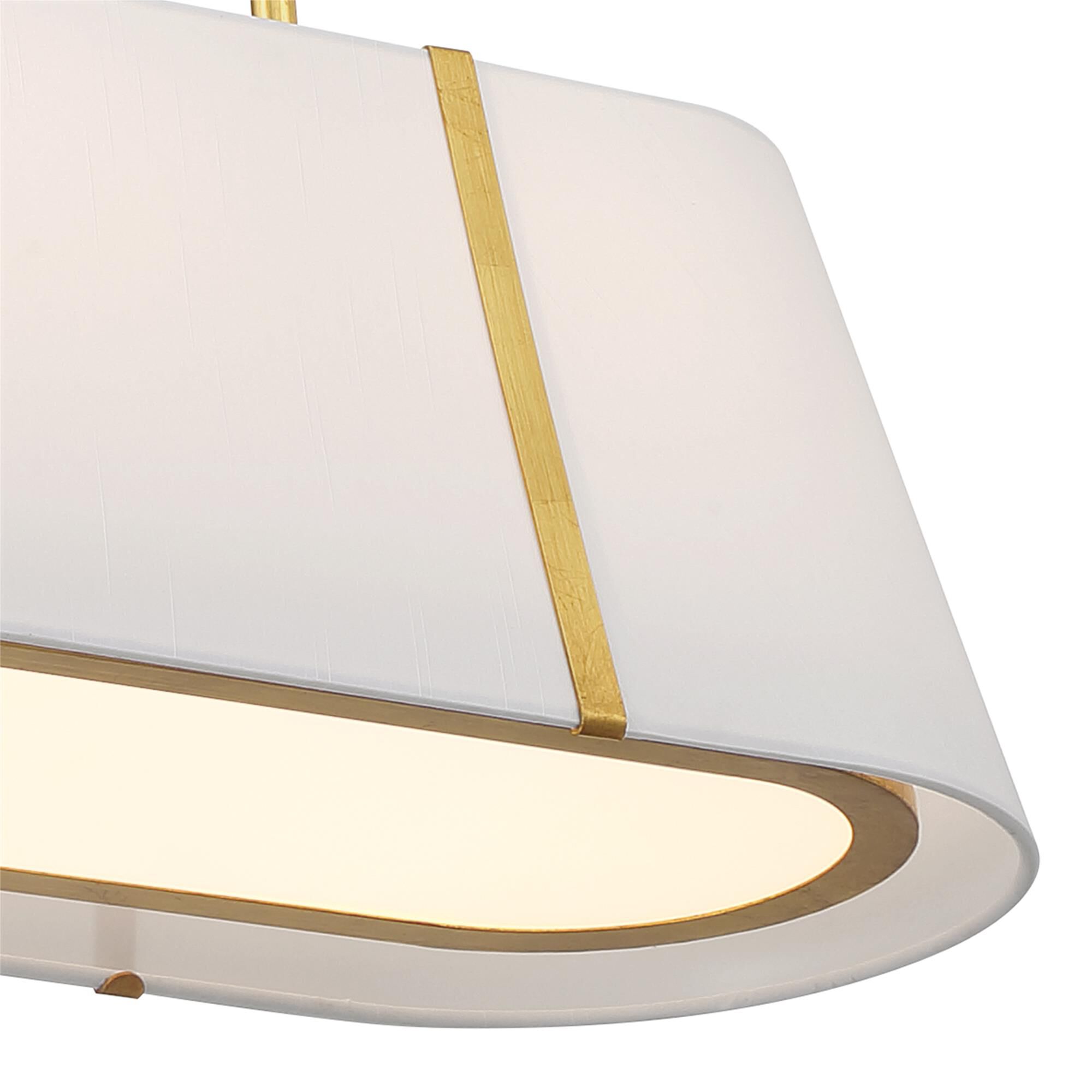 Shown in Antique Gold finish and Silk shade
