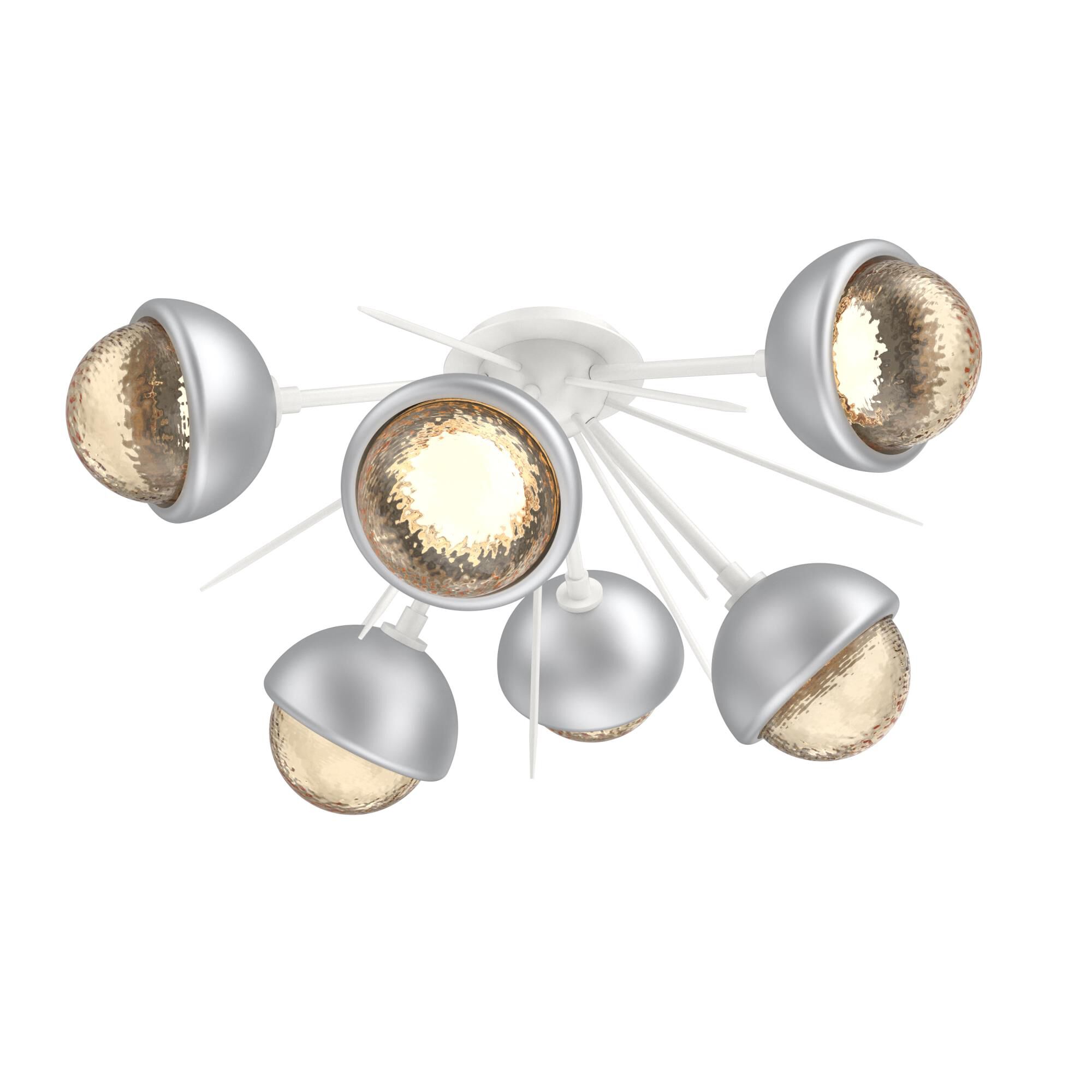 Levi Wilson Cabochon 28 Inch Semi Flush Mount by Hammerton Studio