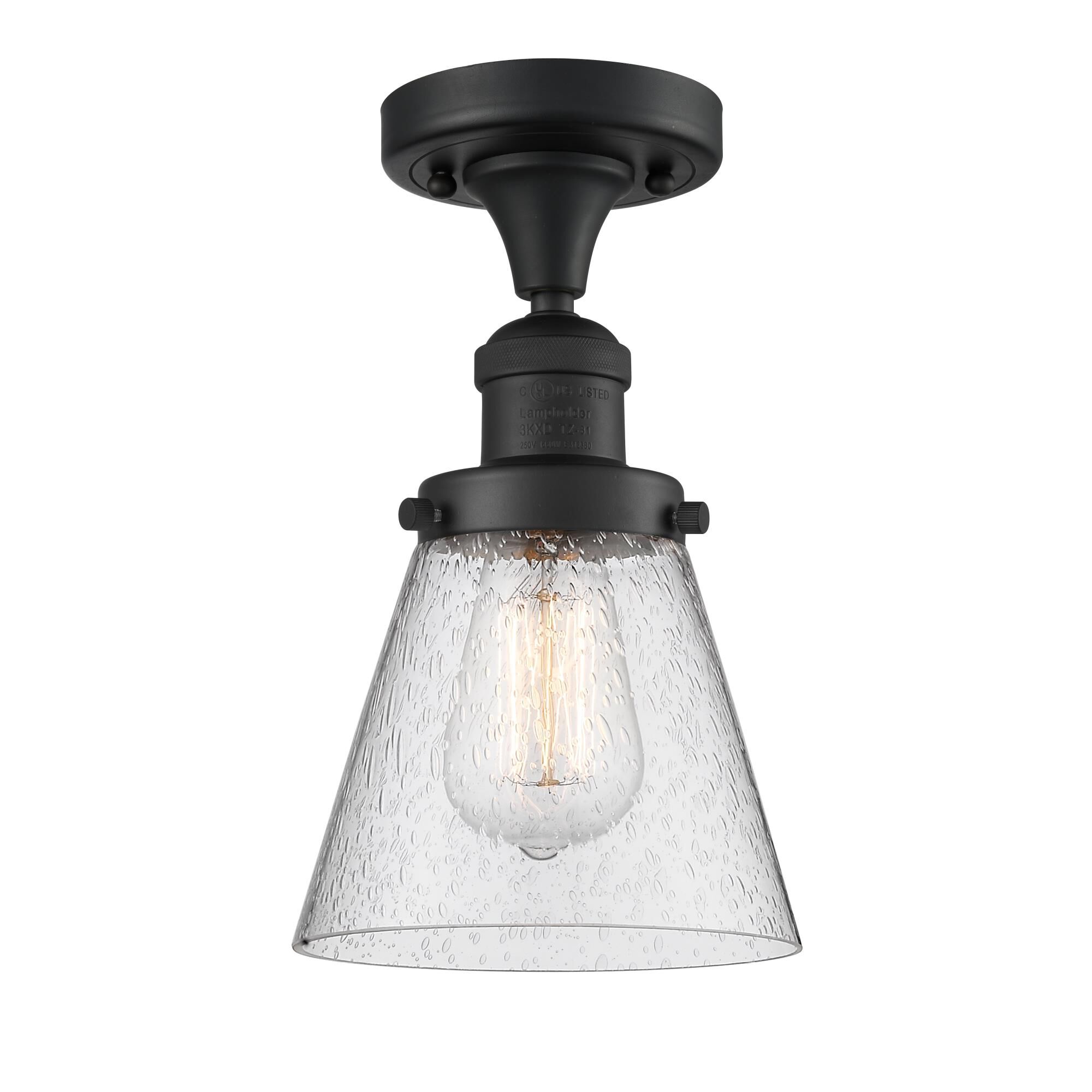 Bruno Marashlian Small Cone 6 Inch 1 Light Semi Flush Mount by Innovations Lighting