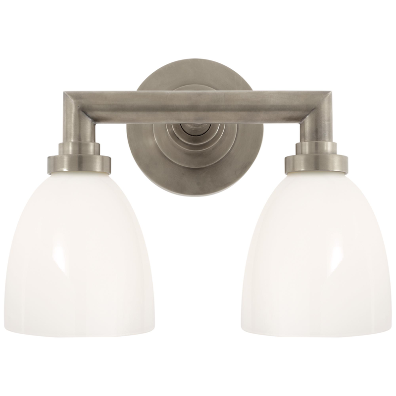 Chapman & Myers Wilton 13 Inch 2 Light Bath Vanity Light by Visual Comfort Signature Collection