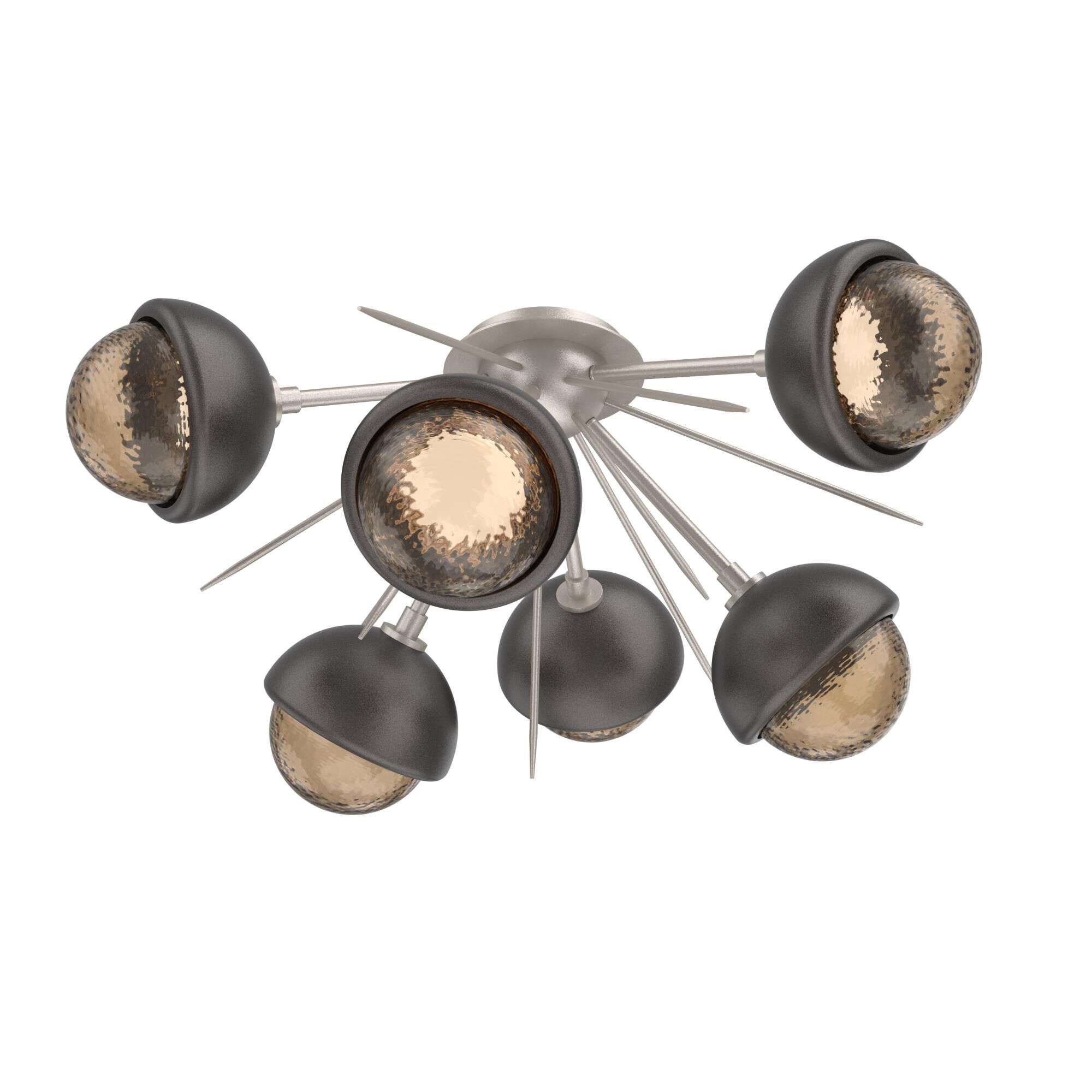 Levi Wilson Cabochon 28 Inch Semi Flush Mount by Hammerton Studio