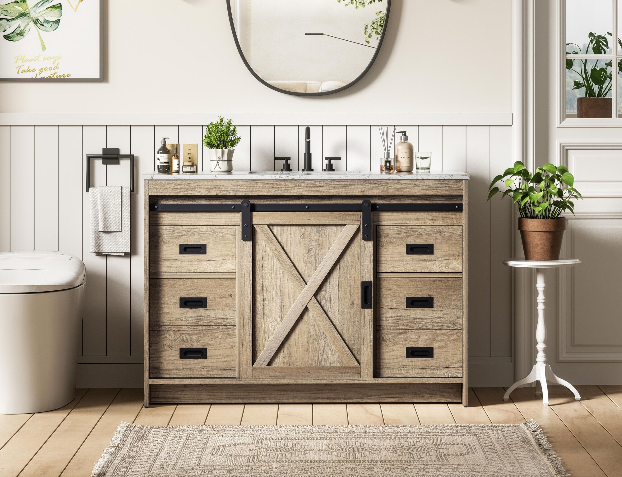Austin 48 Inch Bath Vanity Cabinet,