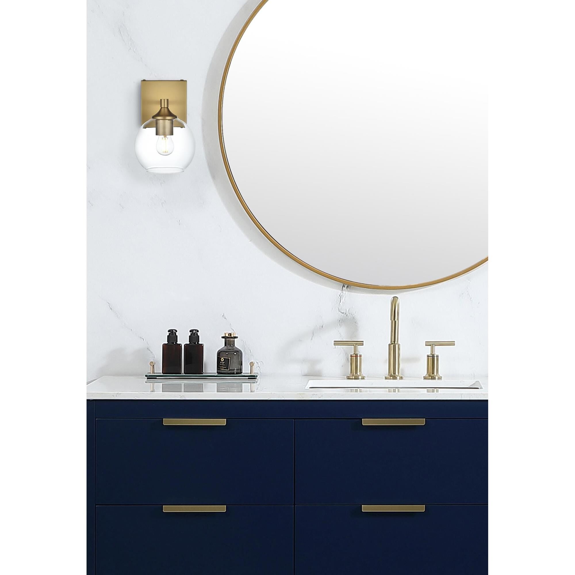 Shown in Satin Gold And Clear finish