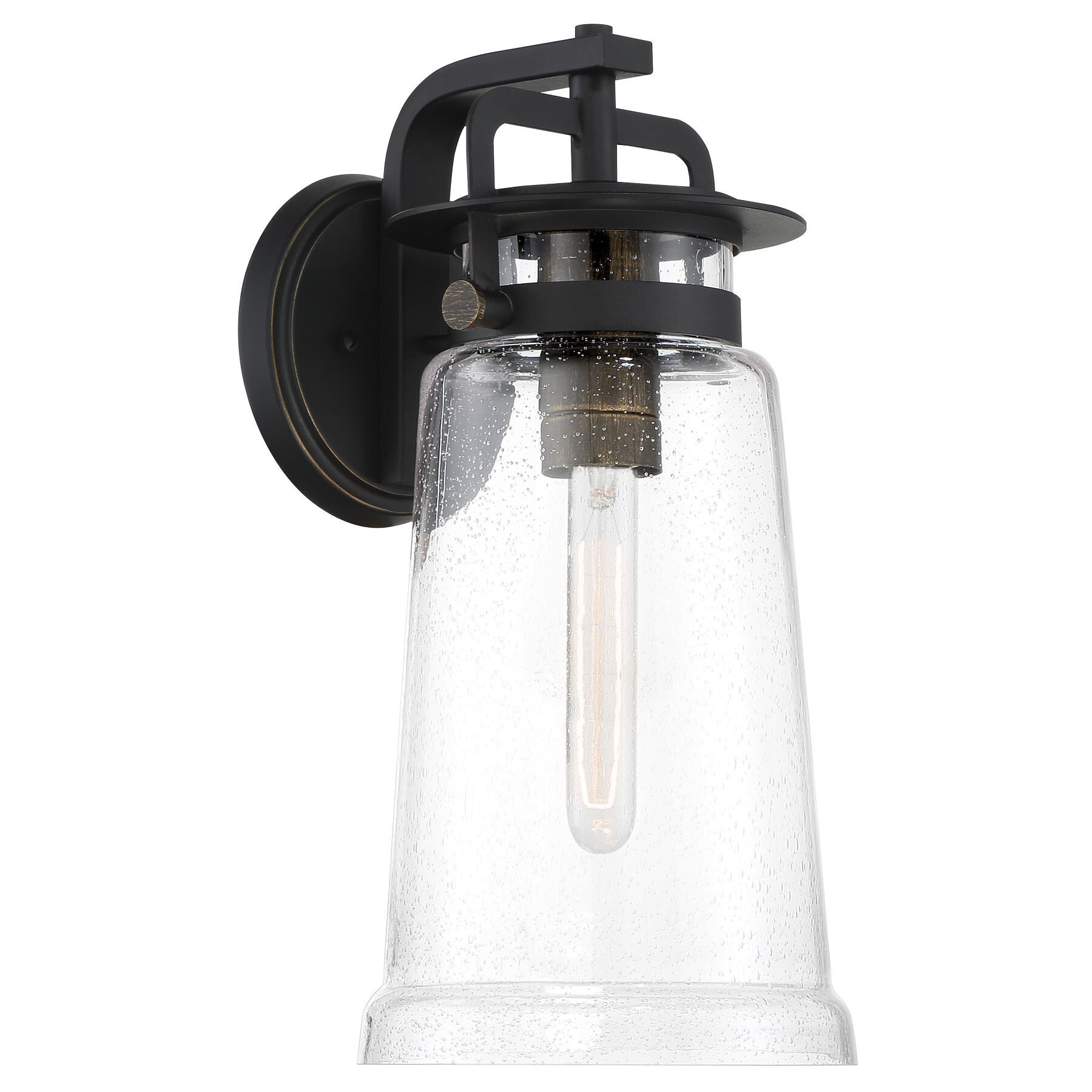 Shown in Sand Coal With Gold Highlights finish and Clear Seeded glass