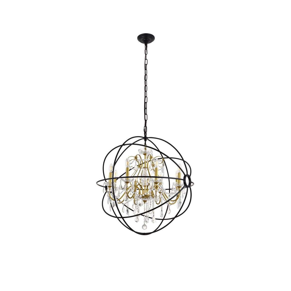 Cordelia 32 Inch 8 Light Chandelier by Elegant Lighting