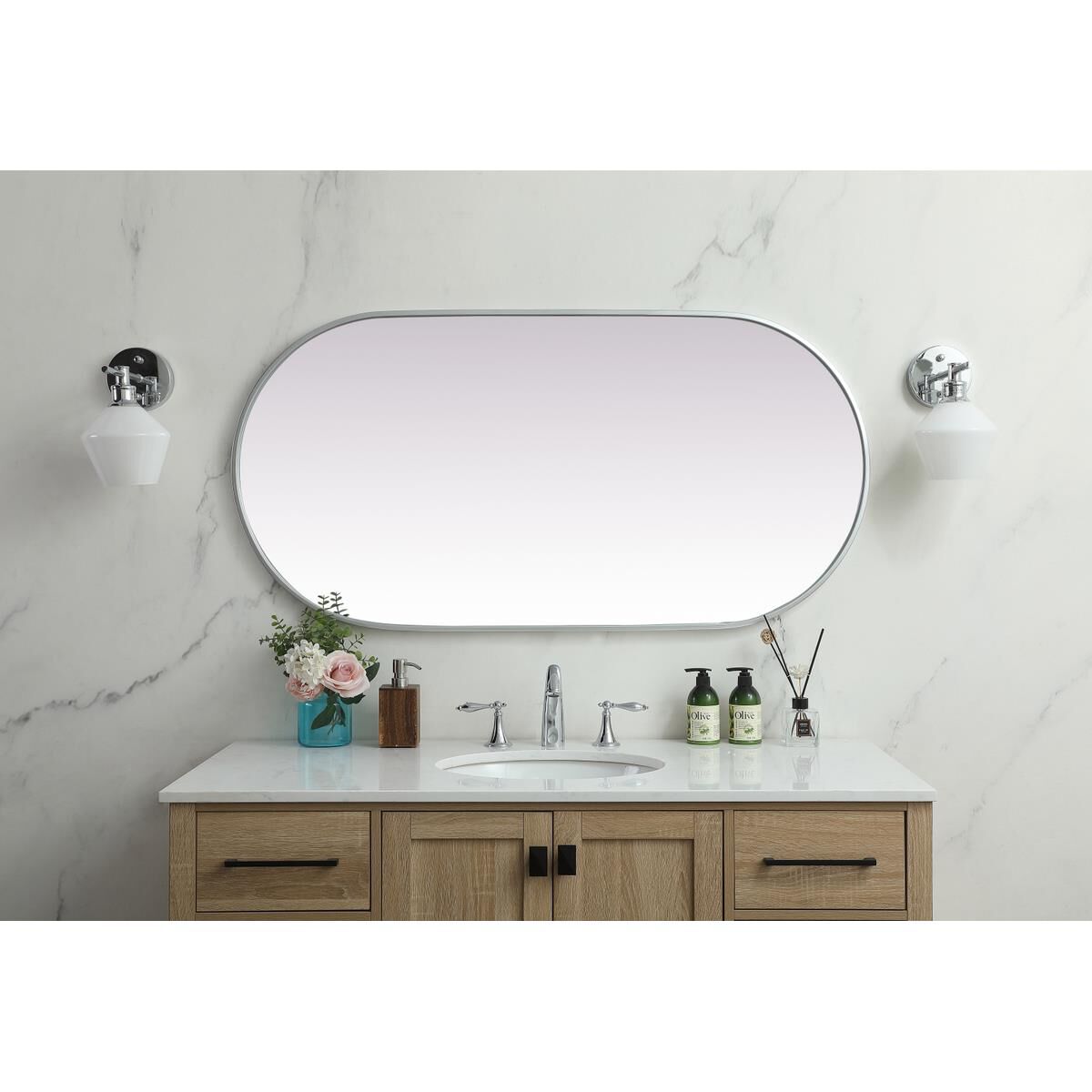 Asha 48 Inch Decorative Mirror by Elegant Decor