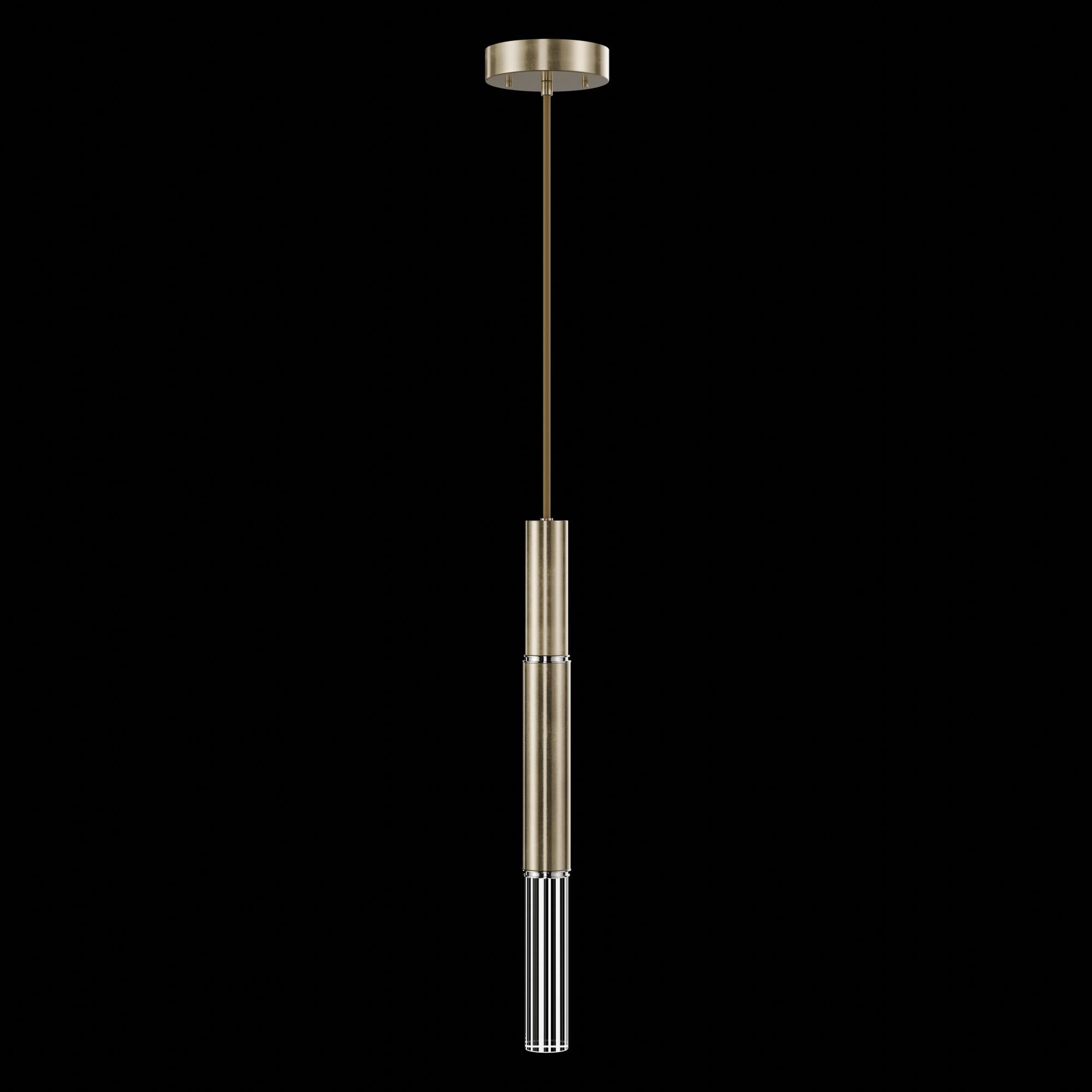 Shown in Gold finish and True crystal and False glass