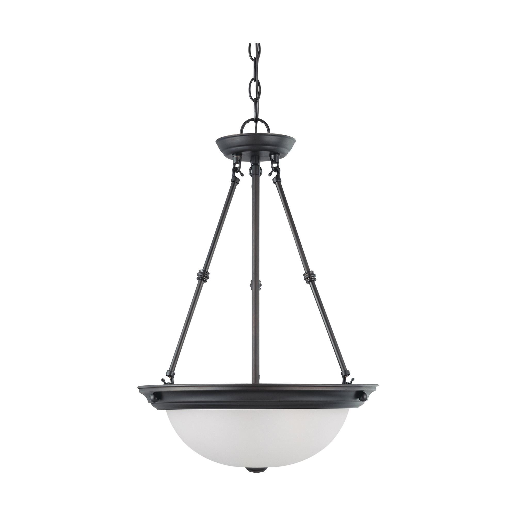 Frosted White 15 Inch Large Pendant by Nuvo Lighting