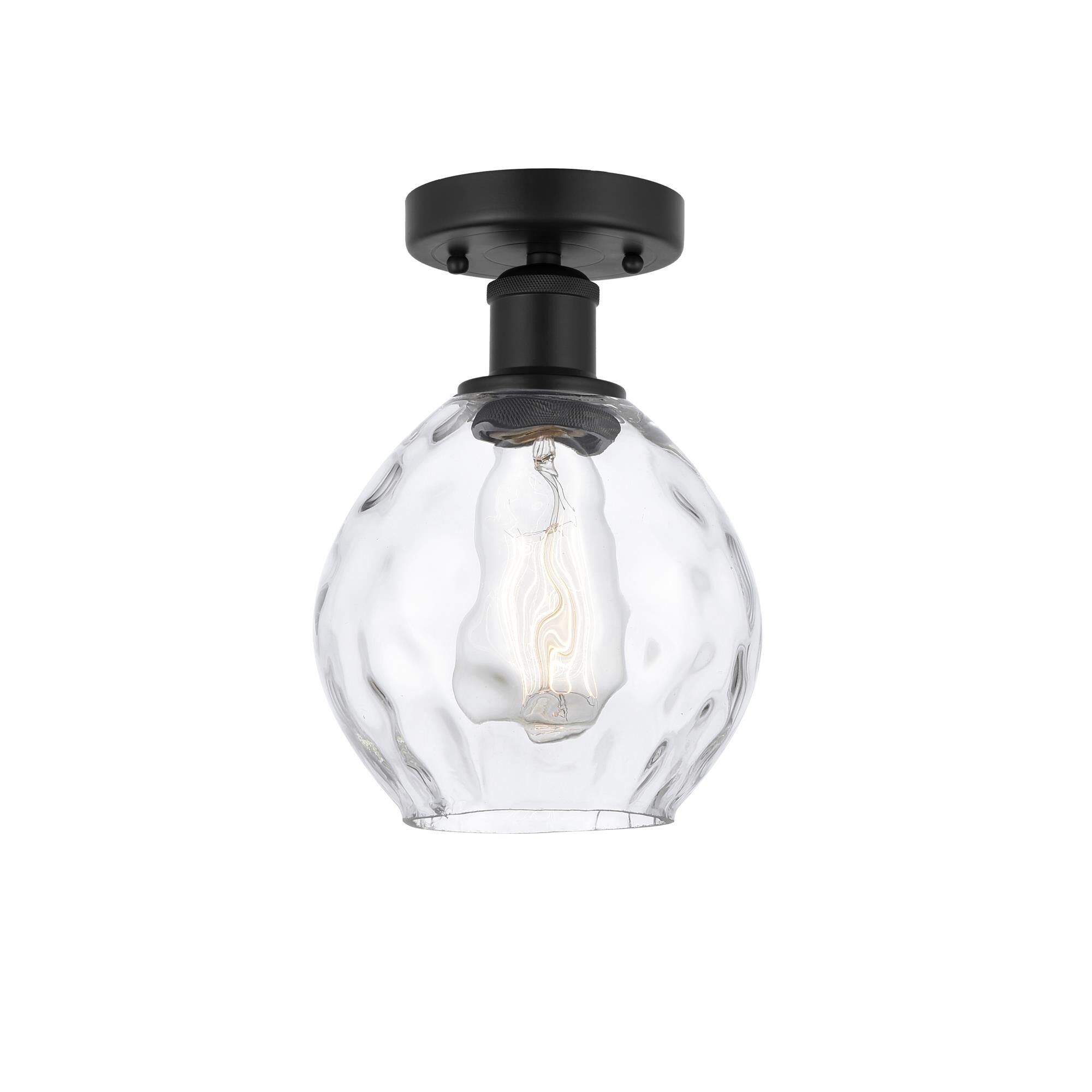 Shown in Matte Black, Clear finish and Clear glass and Clear Glass shade