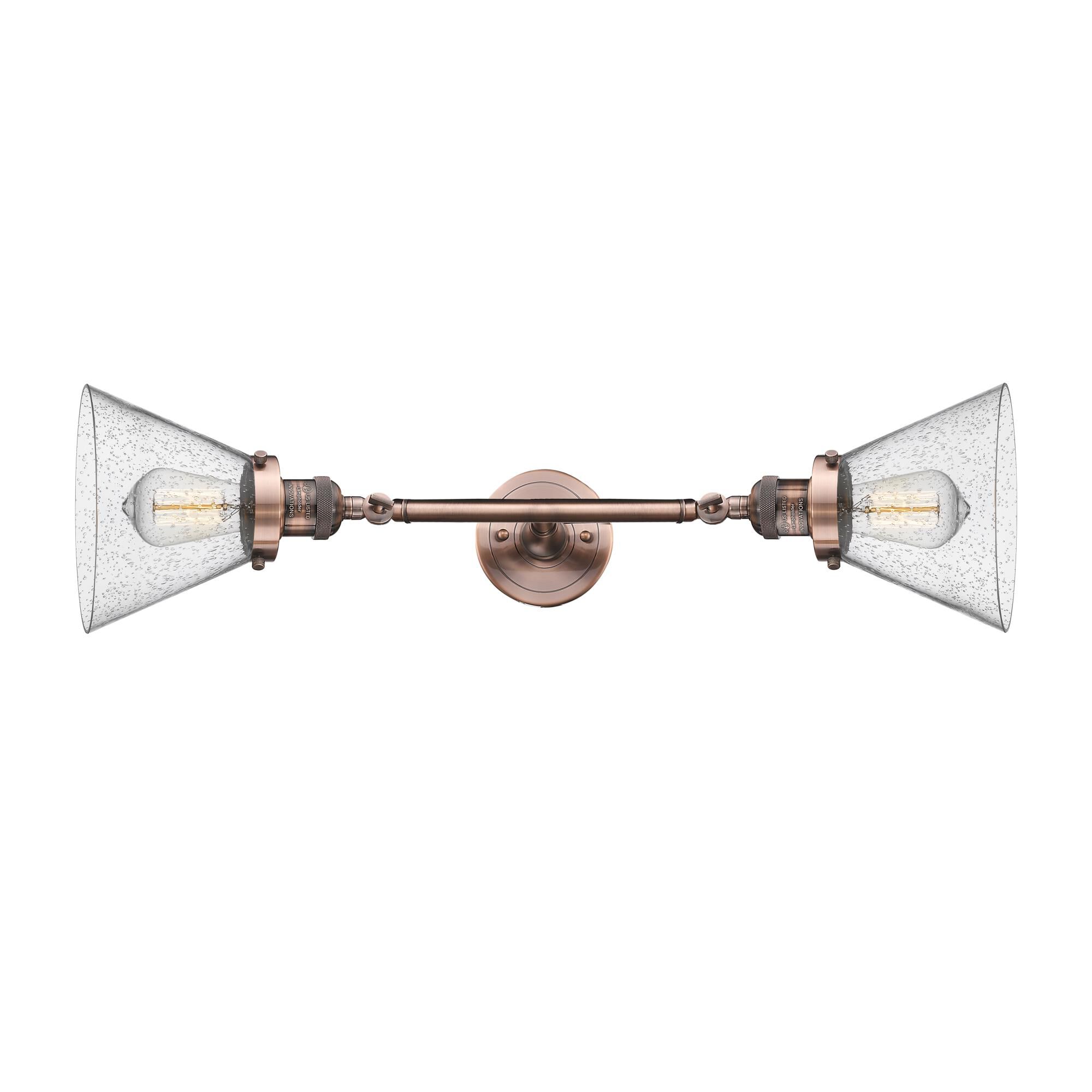 Bruno Marashlian Large Cone 23 Inch 2 Light LED Bath Vanity Light by Innovations Lighting