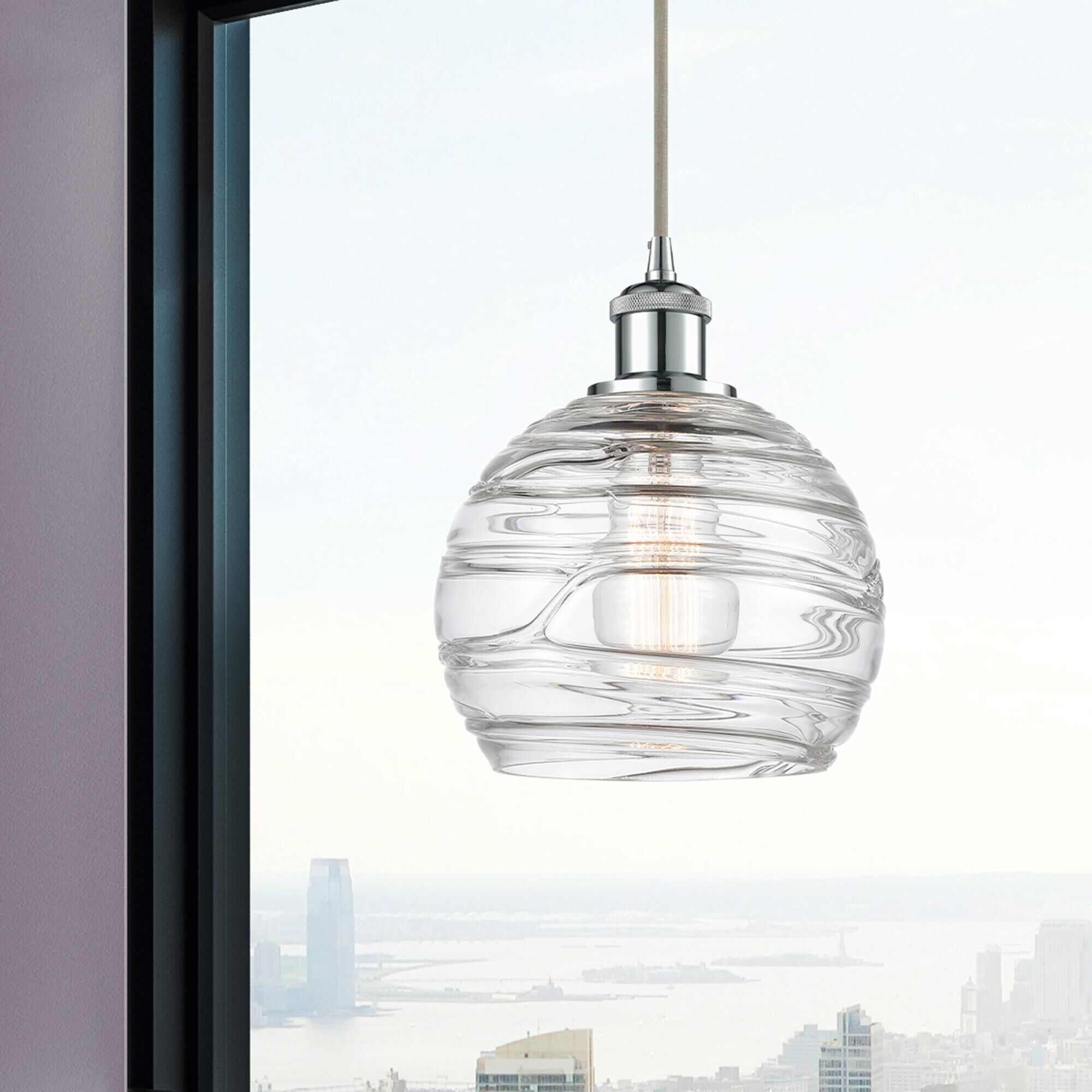 Bruno Marashlian Athens Deco Swirl 8 Inch Mini Pendant by Innovations Lighting