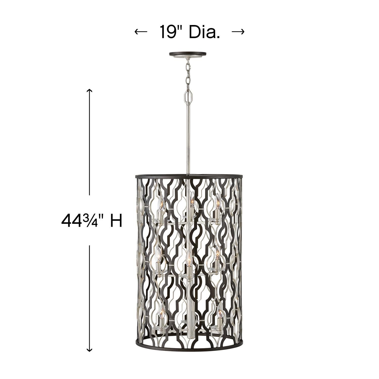 Portico 19 Inch 9 Light Mini Chandelier by Hinkley Lighting