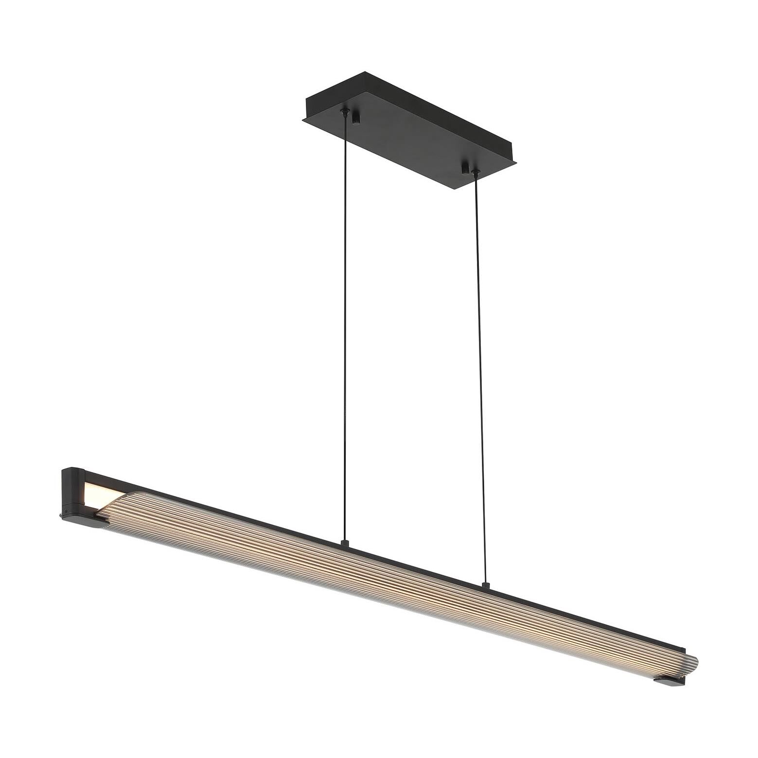 Shown in Matte Black finish and Smoked glass