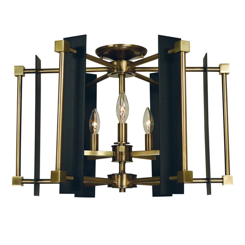 Louvre 22 Inch 5 Light Semi Flush Mount by Framburg