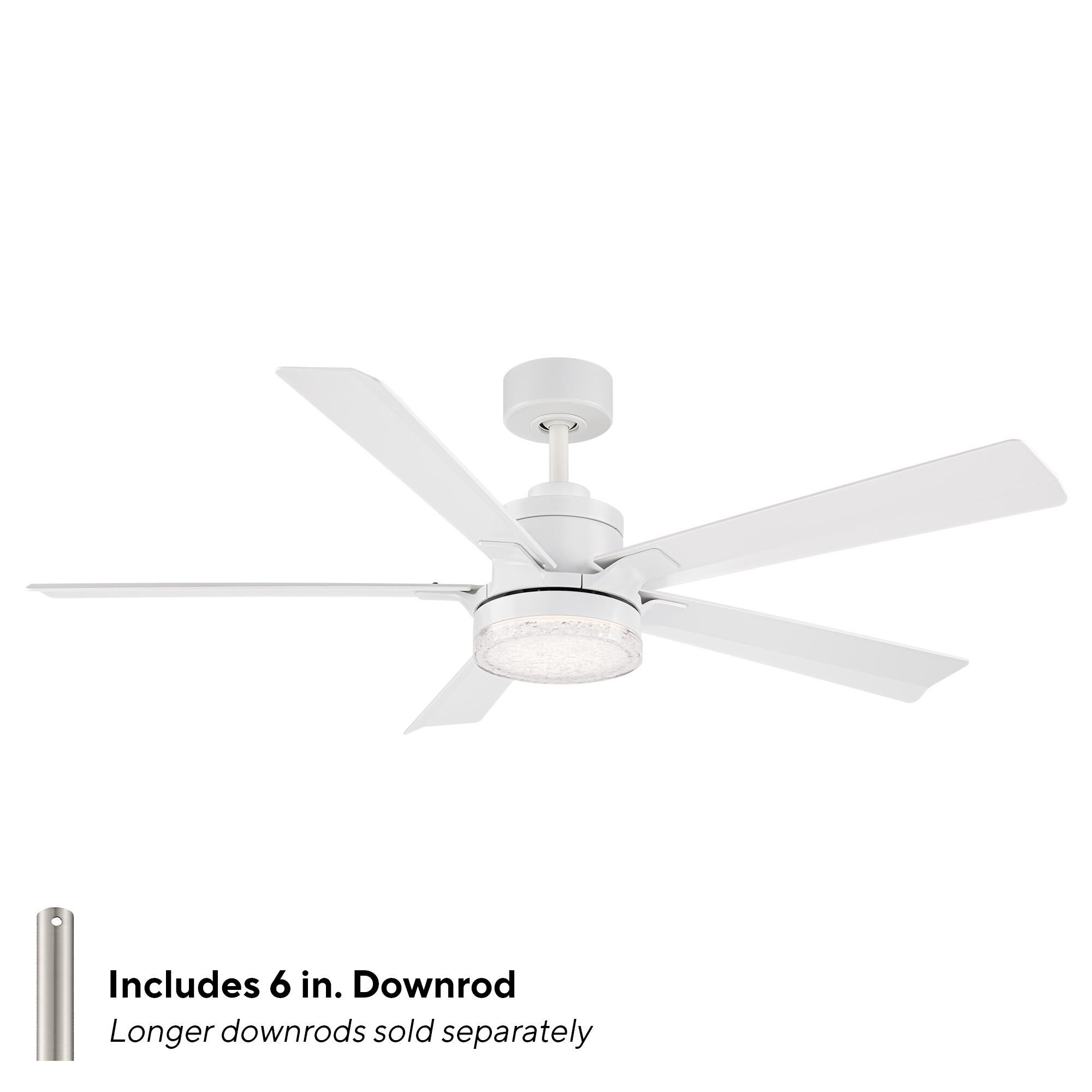 Radiant 56 Inch Ceiling Fan with Light Kit by Modern Forms