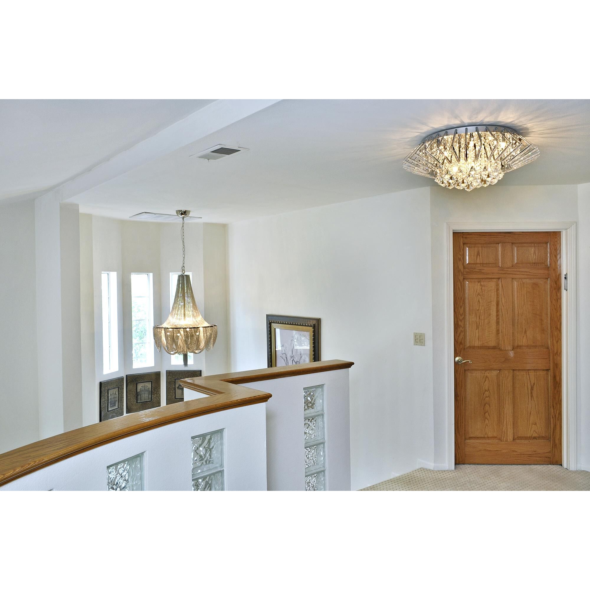 Shown in Polished Nickel finish and Metal shade