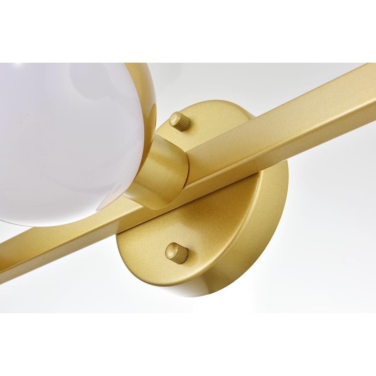 Shown in Brass  finish and Frosted White Acrylic glass