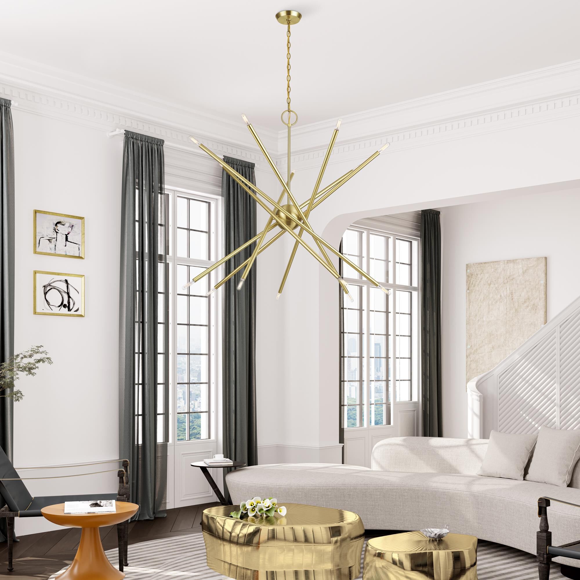 Soho 40 Inch Chandelier by Livex Lighting