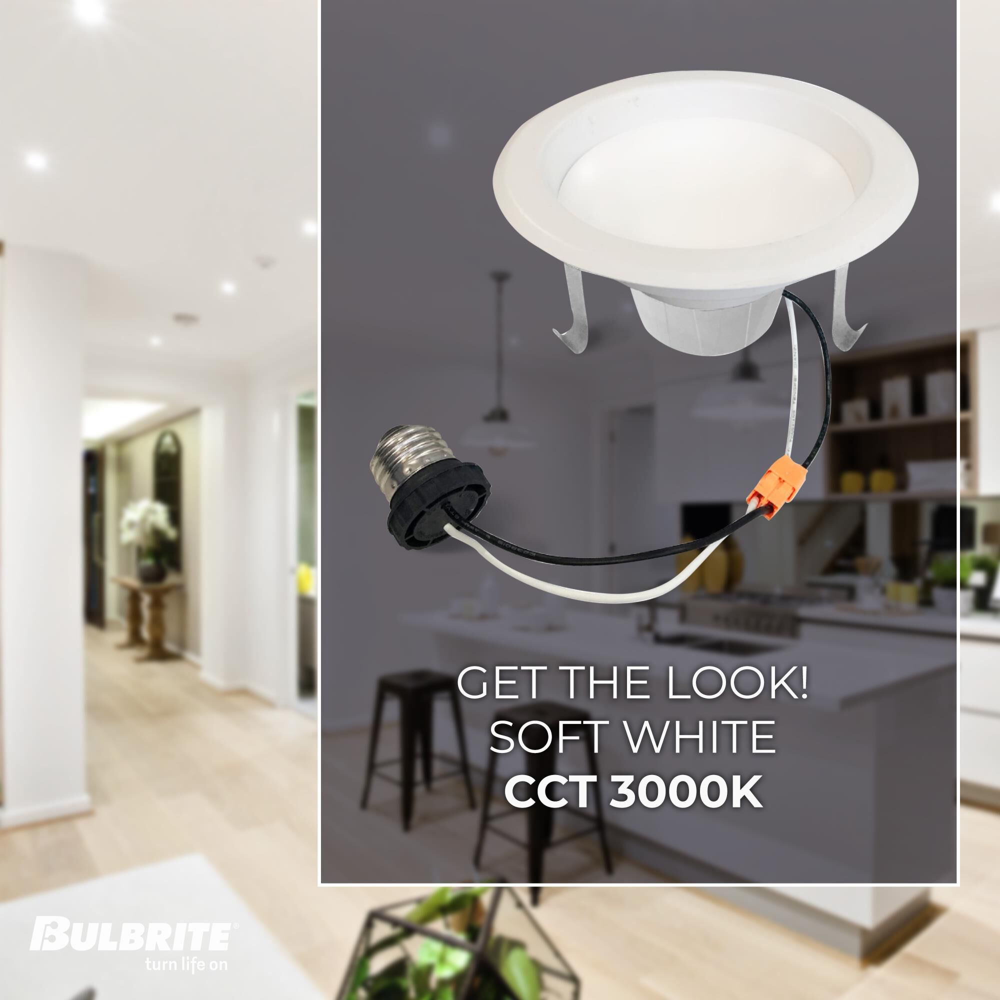 1 Inch LED 110 Degree Recessed Lighting Trim by Bulbrite