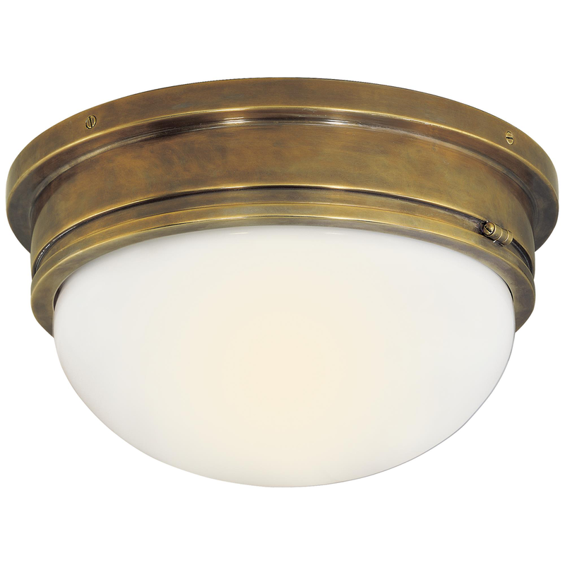 Chapman & Myers Marine 12 Inch 2 Light Flush Mount by Visual Comfort Signature Collection