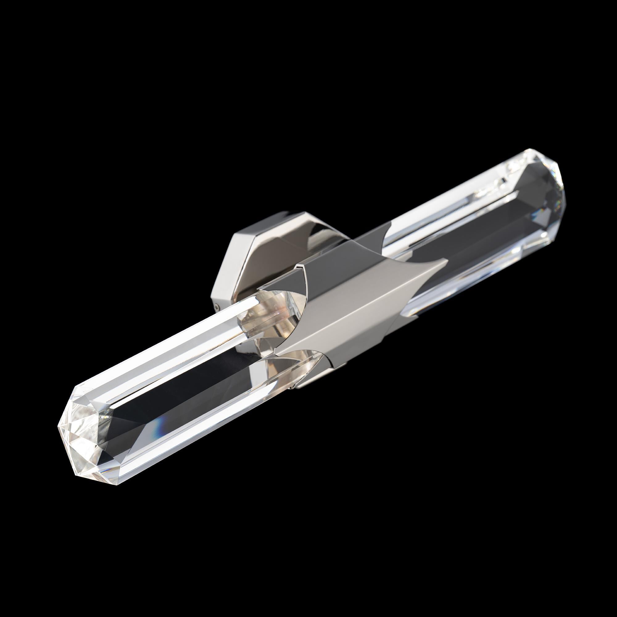 Shown in Polished  Nickel finish and Optic crystal