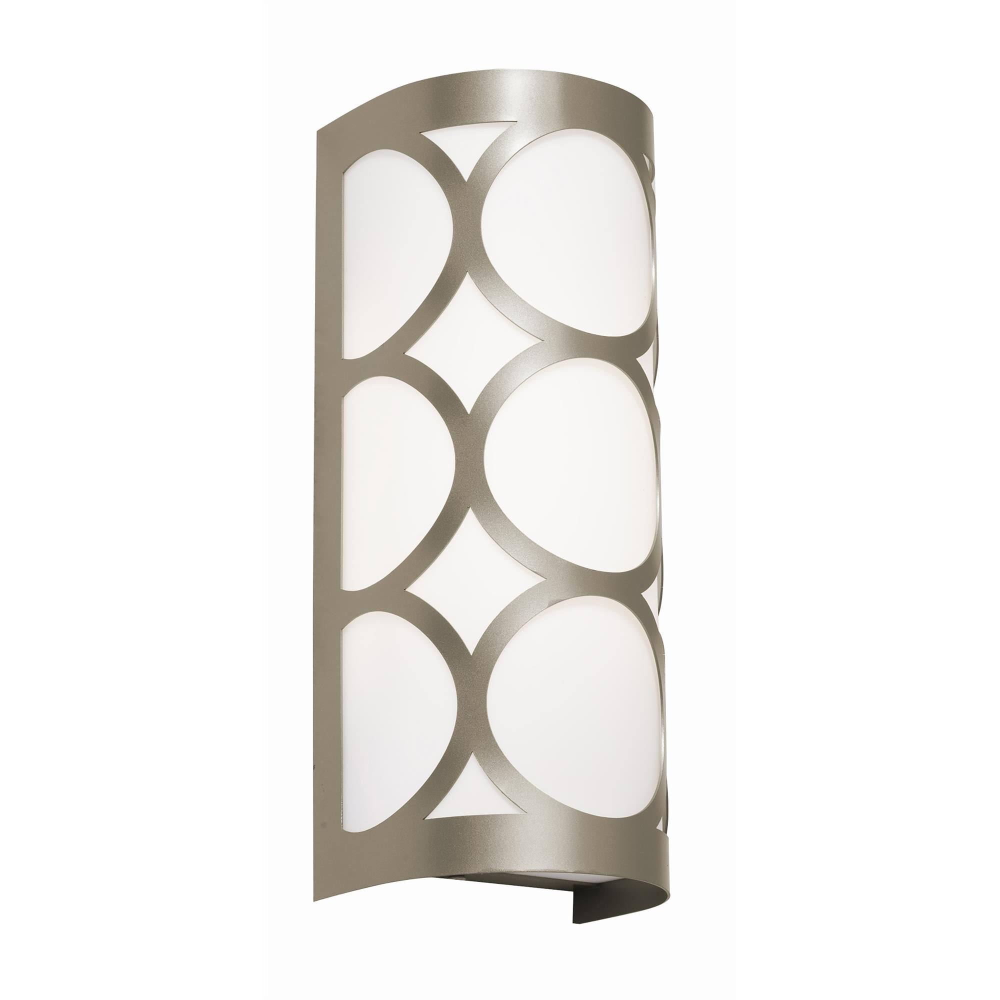 Shown in Painted Nickel finish and White Acrylic shade