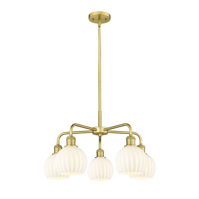 Bruno Marashlian White Venetian 24 Inch Chandelier by Innovations Lighting