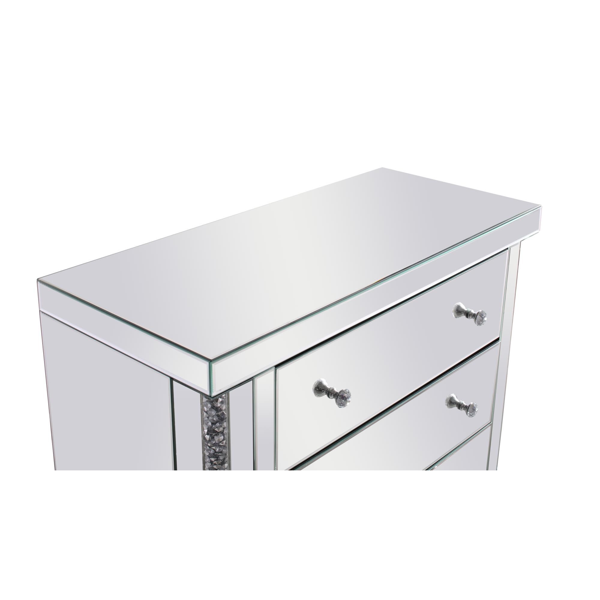 Shown in Clear Mirror finish and Royal Cut - Silver crystal