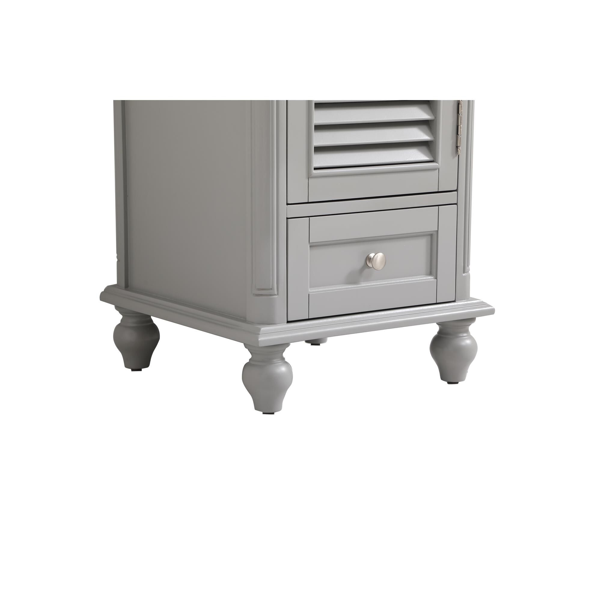 Shown in Grey finish