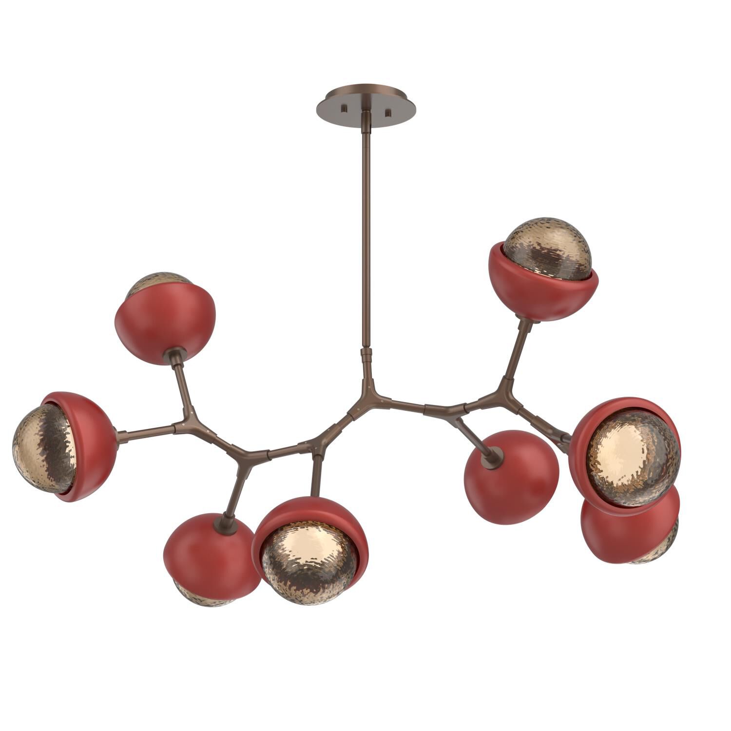 Levi Wilson Cabochon 38 Inch Linear Suspension Light by Hammerton Studio