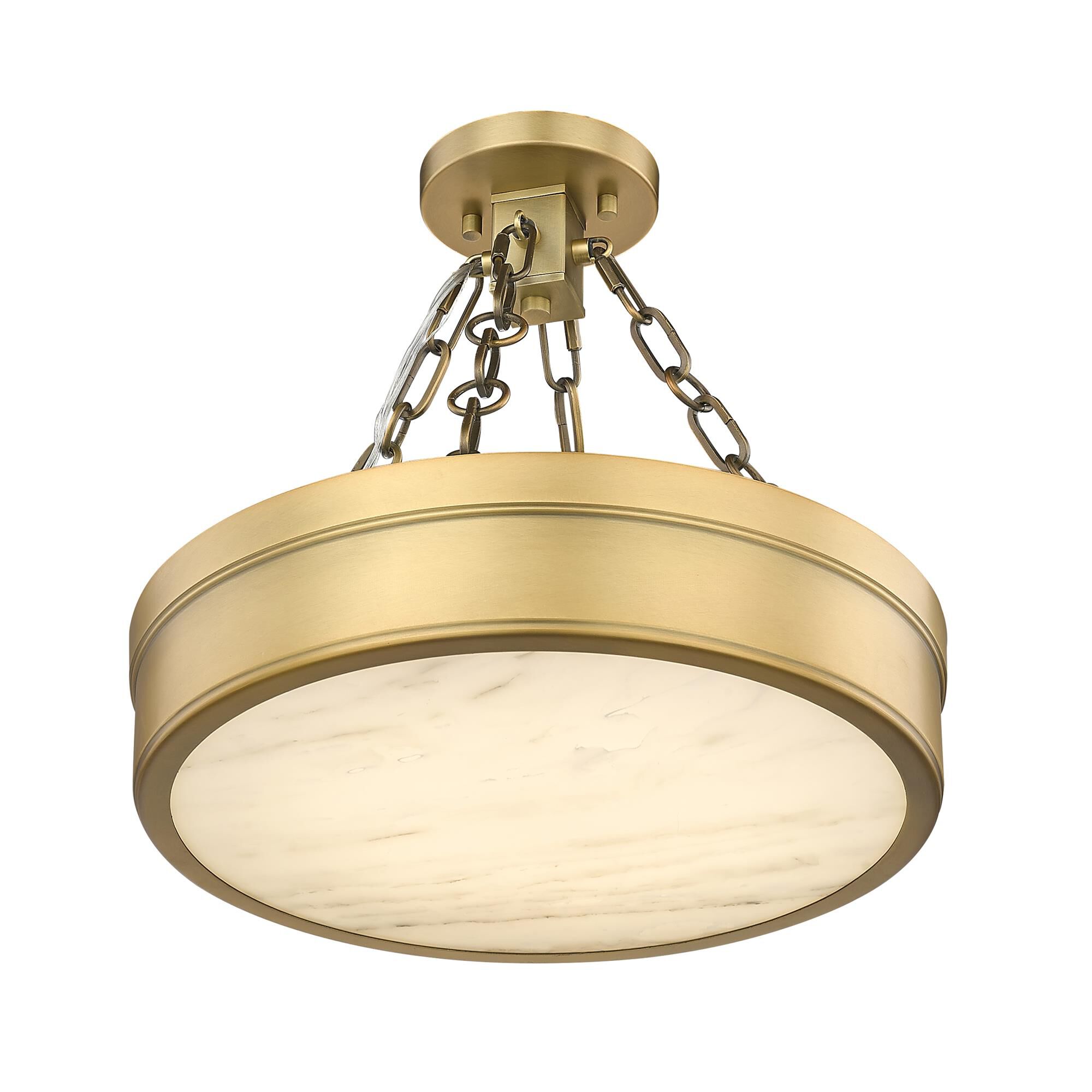 Shown in Rubbed Brass finish and Marbling glass